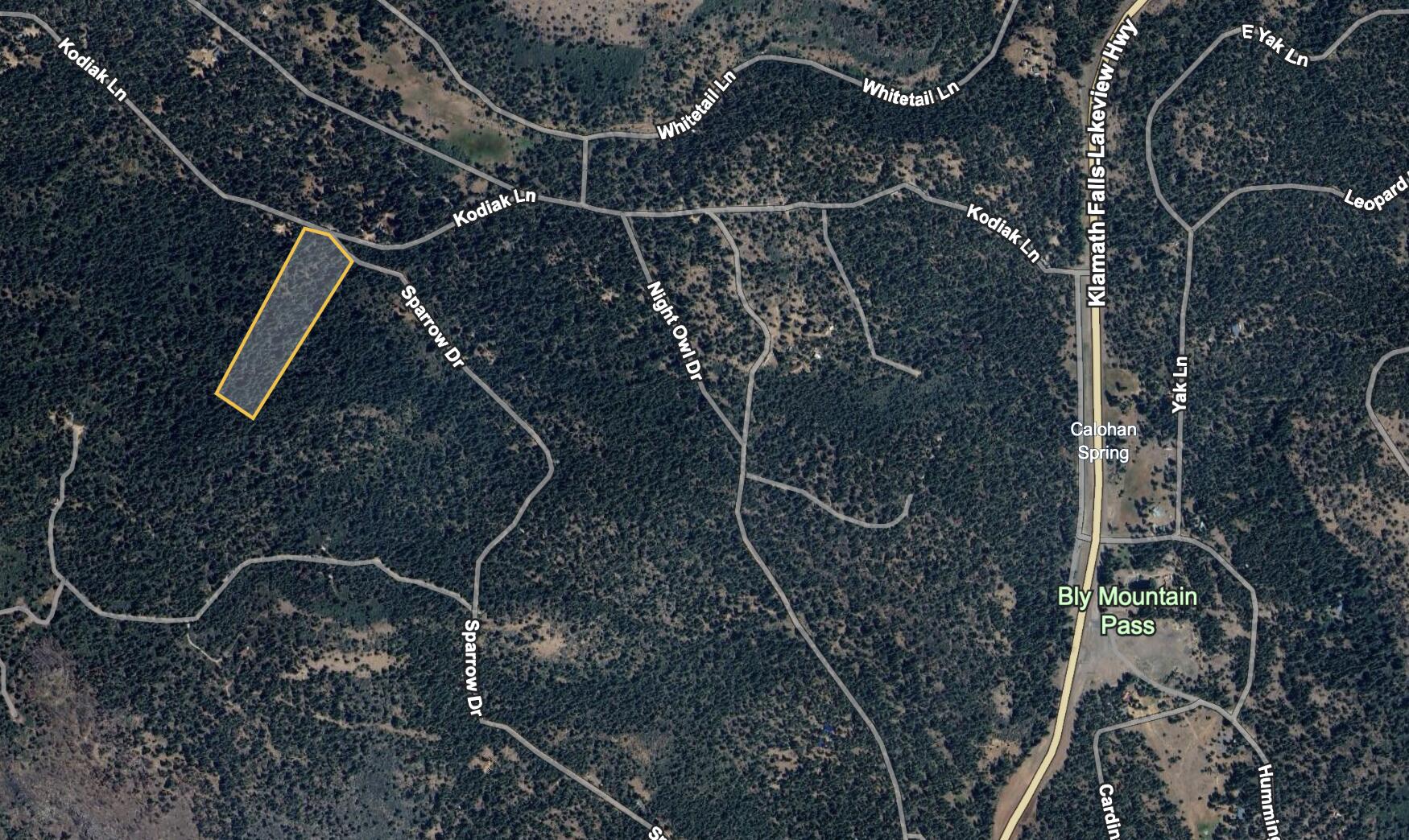 Klamath Falls Forest Estates -Hwy 66 Unit -Plat No. 1 - Land