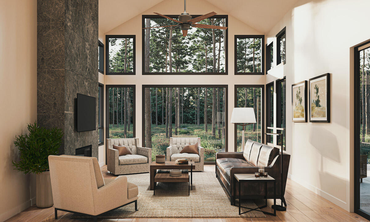 Brand new thoughtfully designed Forestbrook vacation home features a one-story Larkspur plan with your choice of contemporary or classic interior designs. Forestbrook is the newest phase of Caldera Springs' Eastern Expansion. Forestbrook vacation homes will feature a distinctively new way to own a vacation home within Caldera Springs. Located steps from the 220-acre Wildlife Forest Preserve, owners will enjoy full access to existing Caldera Springs amenities plus an array of forthcoming amenities—including an expansive proposed fitness center with pools plus a family-friendly park, miles of new trails, and much more. Additionally, owners will enjoy access to nearby Sunriver Resort and its amenities.  Taxes are not included and they have yet to be determined by the county.  The picture is an artistic rendering.