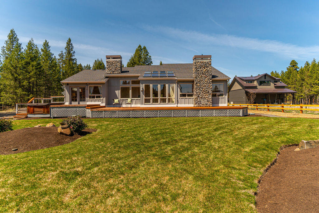 A riverfront retreat or short term rental just south of Sunriver!  Mostly main level living on 1.5 acres with Little Deschutes river frontage. Whether you are looking for a place to vacation or want to escape the hustle & bustle of town, this property offers peace & tranquility. Once inside, the vaulted tongue in groove ceilings & southern exposure windows fill the space with natural light & provide ample solar heat in the winters. The home offers views of the river & Paulina Peak from many of the rooms. The sunroom faces the river to enjoy the gorgeous views and ample wildlife all year round. All bedrooms are located on the main level. A spacious loft can be an office, a bonus room or additional sleeping quarters. French doors in the sunroom & master bedroom open to an elevated deck that extends the full length of the home. Utilize the 48' x 30' concrete pad to build your own RV barn/shop.  Come experience what true riverfront living is all about!