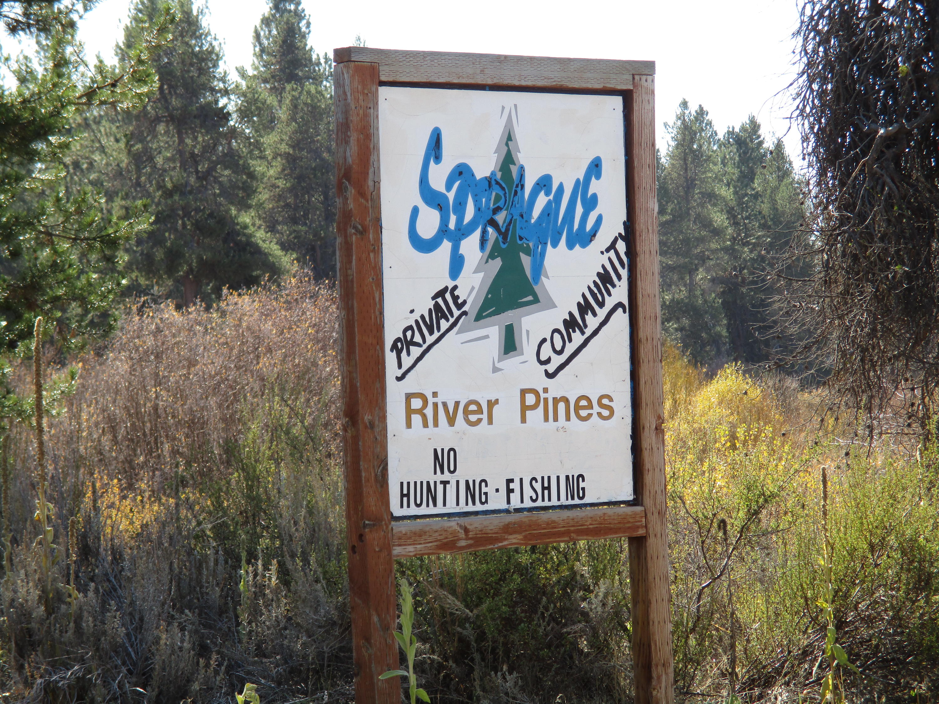 Sprague river pines  subdivision 2 lots together for $20,000 just over 2 acres with access to the Sprague River.  Has power available  at the road side. lots of trees.