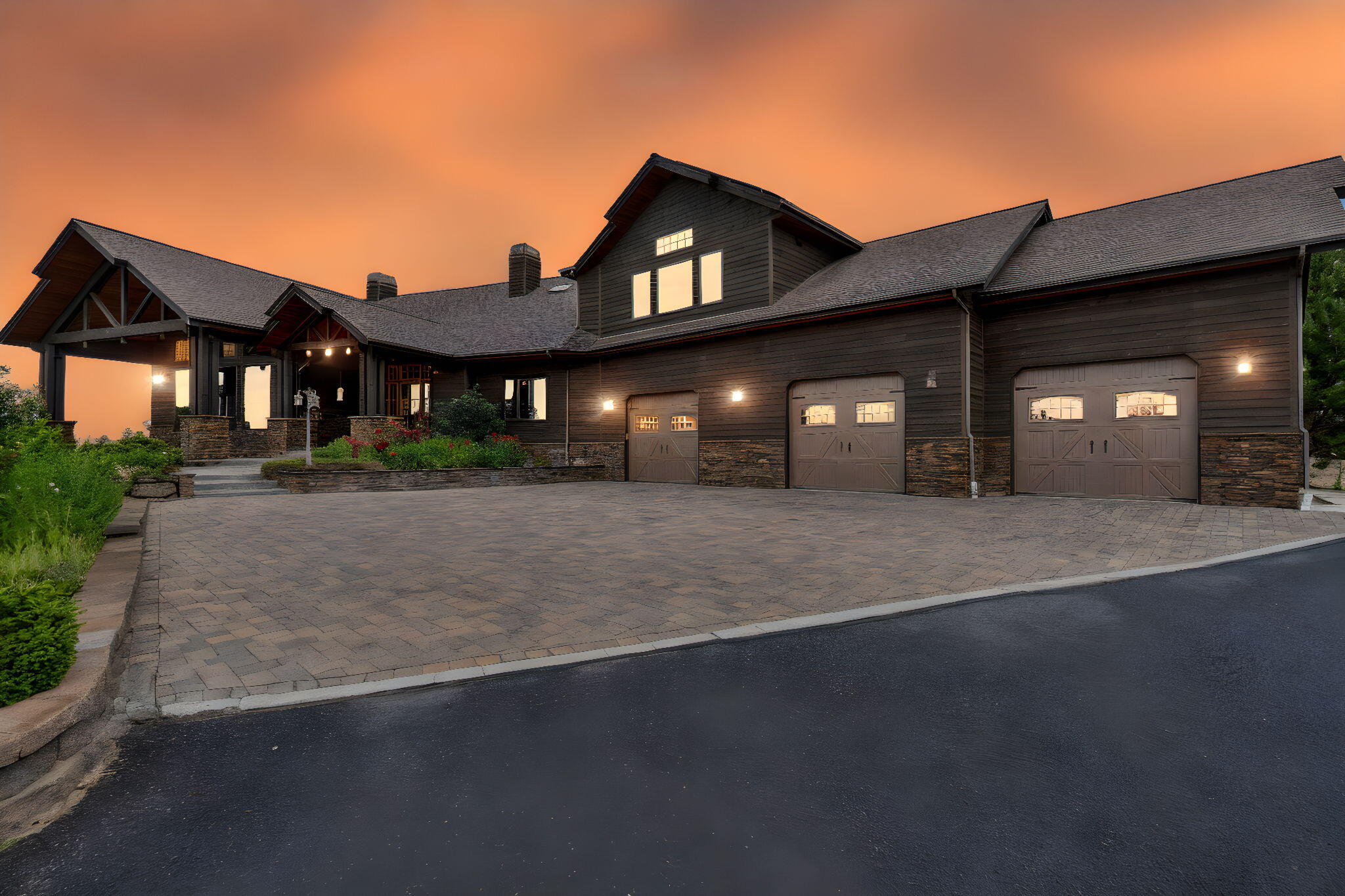 Prestigious West Powell Butte Estates home hitting the market for the first time. Set on a private 20-acre developers choice lot, the custom 4-bed, 3-bath home showcases wood-burning fireplace in living room, propane fireplace in dining area, custom built-ins, all framed by Cascade Mountain vistas. In the 4,306 sq ft first floor is a chef's dream kitchen with gas appliances, granite countertops, ample pantry space, and exquisite design. Primary suite features tiled shower, soaking tub and an outdoor patio. The 1,337 sq ft second floor features complete living quarters with private access, perfect for multi-generational living or guests. The 1,541 sq. ft. 3-car garage fits all vehicles of all sizes. A unique below-grade wine cellar with racks adds a touch of luxury. Landscaped grounds feature a sprinkler system, detached 40' x 50' shop equipped with 4 roll-up doors, and room for RV, added storage and projects. Schedule your tour and step into unparalleled elegance, this is a must-see.