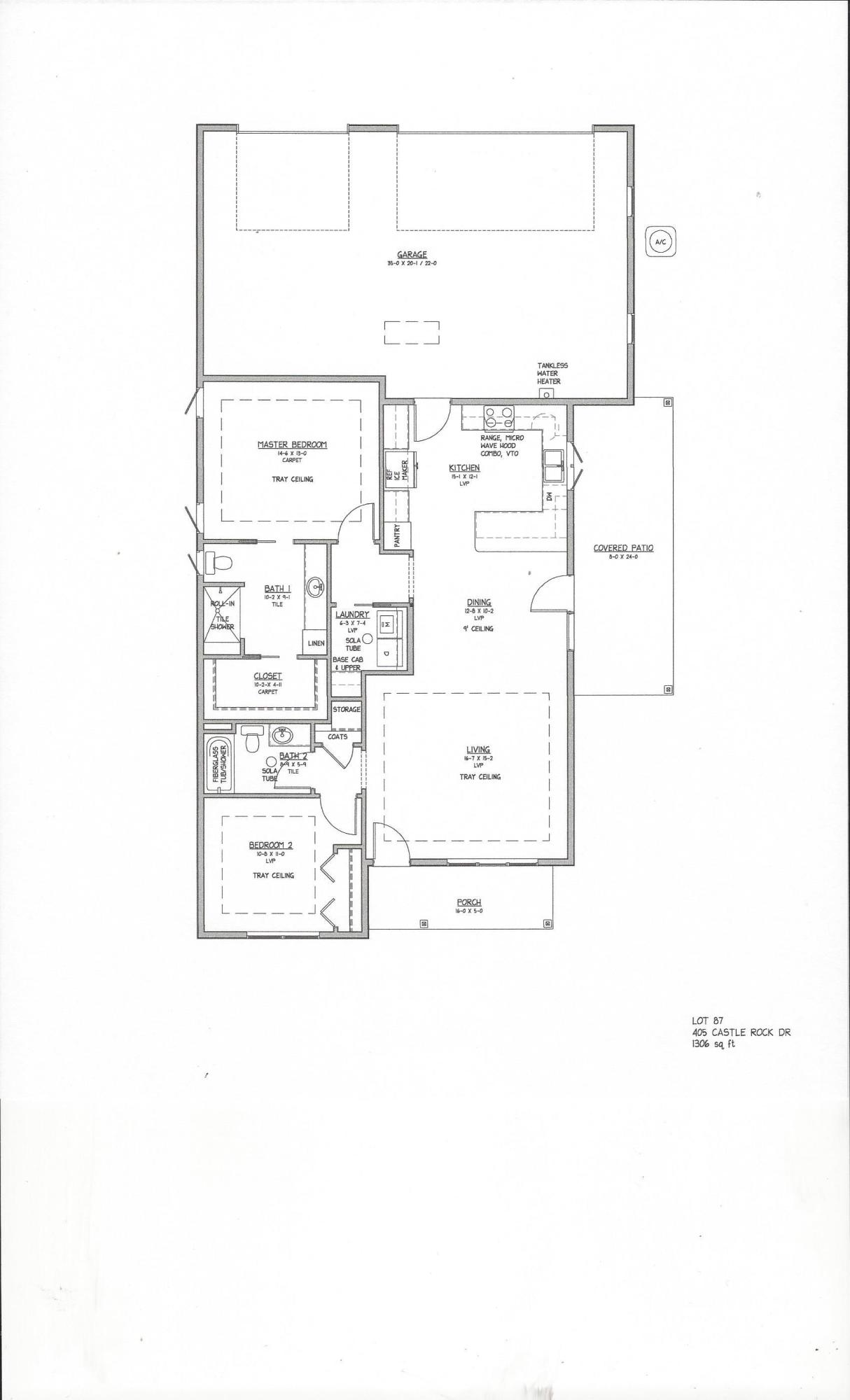 Great opportunity! One of the last 2 bedroom, 2 bath, single level cottages, certified Lifelong Housing AND Earth Advantage Platinum; all in the award winning Twin Creeks Development AND it has a 3-car garage. Large inviting front porch. Living room with trayed ceiling and ceiling fan. Dining area with hutch wall and french door to covered patio. Kitchen with breakfast bar, undercabinet lighting, custom cabinets, quality appliances. Luxury Vinyl plank throughout all living areas. Guest bedroom with trayed ceiling and adjacent full bath with tub/shower. Utility room with solatube and extra cabinets. Master suite with trayed ceiling, huge vanity, linen cabinet, no-step tile floored custom shower with built in bench, custom closet. Finished and insulated 3-car garage with pull down stairs to storage. Tankless on-demand hot water. Generous landscape allowance and vinyl fencing included. Still time to pick colors and customize.