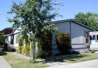 Here's a really clean and homey home in Myra Lynne Mobile Home Park. This three bedroom, two bath home has features buyers find attractive - taped and textured throughout; split floor plan; jetted tub in master bathroom; lots of tile in second bathroom; vaulted ceilings; skylights; thermal pane windows; and a great deck for summer evening barbeques. The storage shed at the end of the carport has been expanded by four feet to accomodate those big storage items. Park rent is $312.50 monthly and includes water, sewer, pool, and clubhouse.