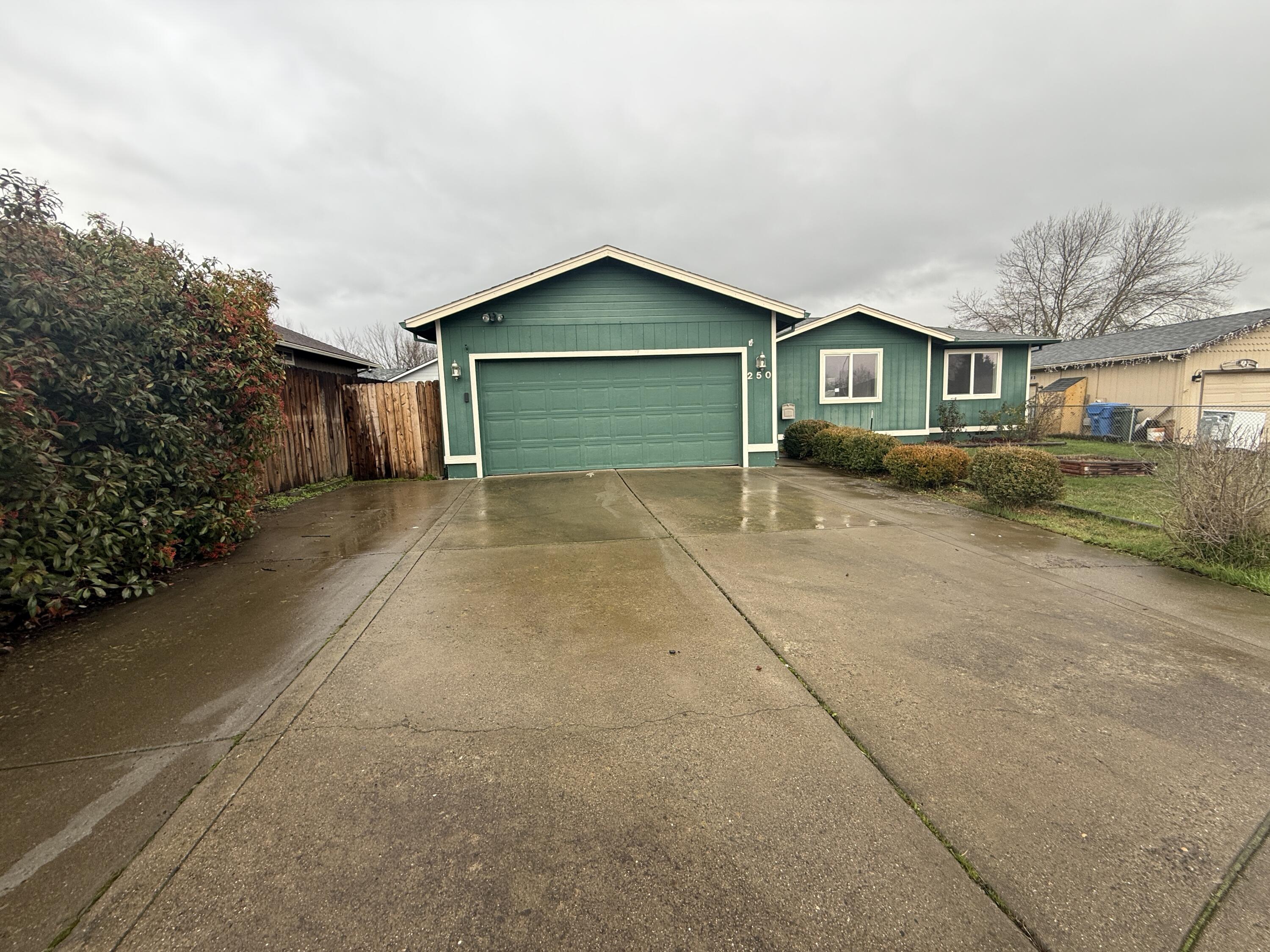 Fantastic opportunity in Eagle Point! This well-laid-out 3-bedroom, 2-bath home is tucked away on a cul-de-sac in a great neighborhood. Features include an open kitchen and living area, dedicated laundry room, and attached 2-car garage. Enjoy outdoor living with a covered concrete patio, garden area, and storage shed—perfect for relaxing, gardening, or entertaining. Convenient location close to schools, parks, and local amenities. A wonderful place to call home!