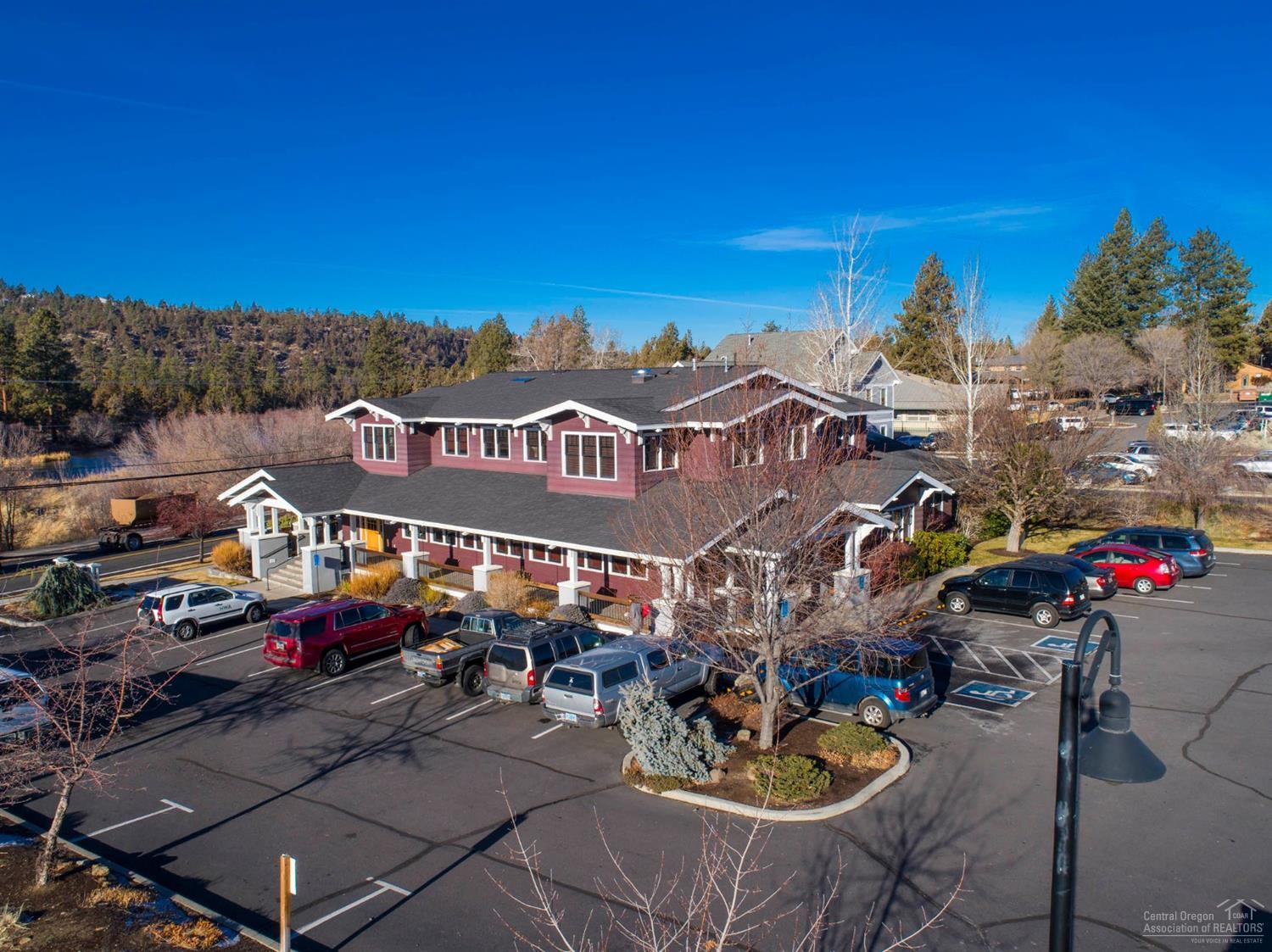 Fully leased, high quality craftsman office building for sale. High end finishes throughout, plenty of natural light. Across the street from Sawyer Park, walking trails and the Deschutes River.