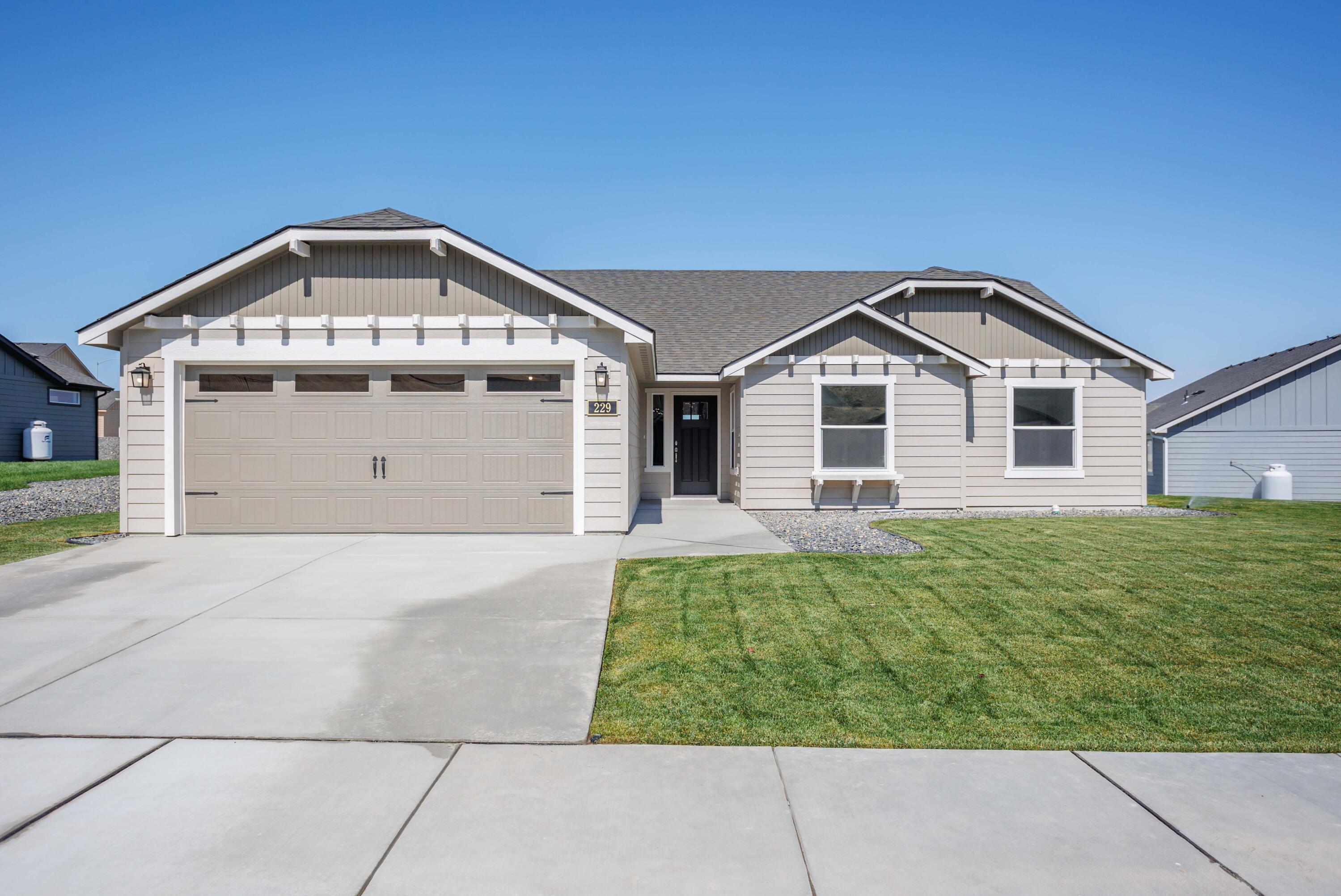 Phase 5 Canyon Ridge, NOW SELLING! The 1805 square foot Pacific is the entertainer's dream home. Under the vaulted ceilings, the living room is sweeping, and an optional covered patio, just off the generous dining room, invites relaxation outdoors. The open kitchen offers a wealth of counter, serving and eating space and includes a bar area and optional built-in desk. This home affords more space to relax in a welcoming family room that may also be converted into an optional fourth bedroom. The spacious main suite sits under vaulted ceilings and boasts a luxury bath with an individual shower option adjoining the large closet.