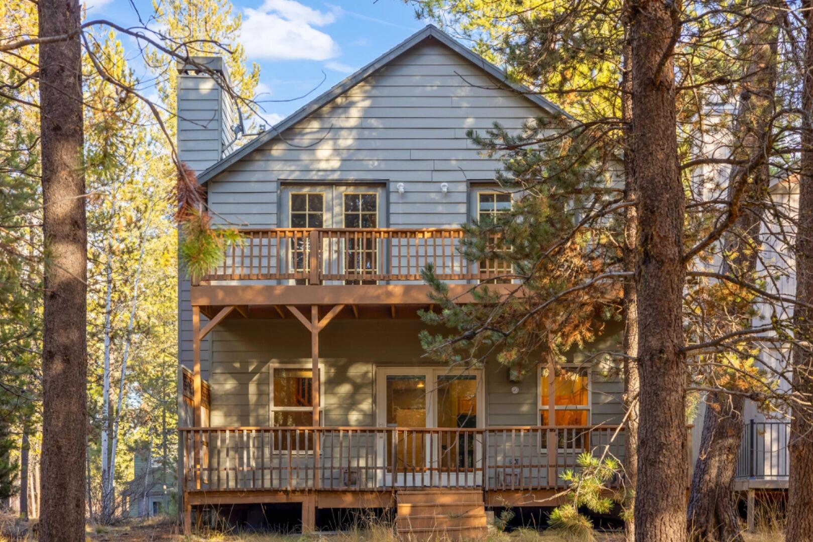 So Close to the Deschutes River in a Great Community! This move-in Ready Home would be a great first time home & has been used as a STR. Close to all the Central OR activities.  Fish or Paddle Board right from the home with Deschutes River Dock Access across the Street as well as Paved Trails. Falls River Nearby. Comfortable Open Floor Plan Downstairs with Fireplace and Vaulted Ceilings. The upstairs primary Bedroom has it's own Full Bath with French Doors to the Upper Deck. 2 more Bedrooms boasting natural light & 2nd Full Bath upstairs  The River Meadows community includes a swimming pool, tennis and pickleball courts, clubhouse, fitness center, RV/boat storage, playground, boat launch and scenic paved trails so close! Garage has built in Storage. Don't overlook this opportunity, Low Maintenance Yard makes this an easy win! Some photos are Virtually Staged.