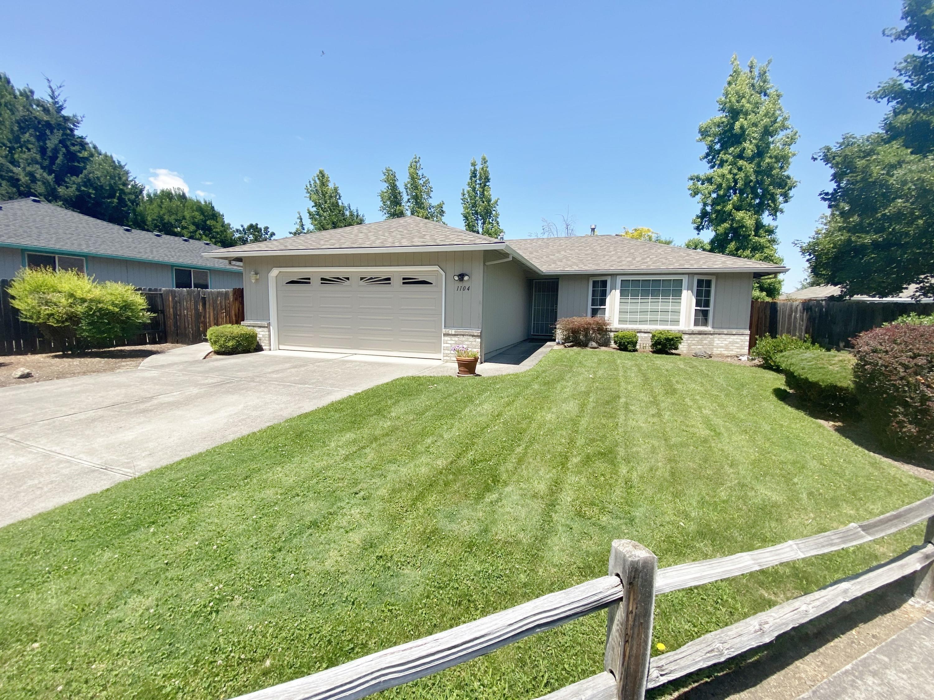 Do not miss our on this 3 bedroom 2 bath DeCarlow built home.  This home has a nice floorplan with Kitchen, Dining area and Living room all connected.  The Kitchen has ample counter space and the Living Room is good size with a natural gas fireplace and a coffered ceiling. There are hardwood floors in the entry and newer carpet throughout the rest of the home. The Master bedroom is large with a nice sized walk in closet and lots of natural light.  The home also has an indoor laundry room. The home also had a new roof installed a couple years ago.  The grounds are nicely landscaped with automatic sprinklers for the front and back.  There is a nice patio in the backyard that is accessed off of the Dining area. Do not miss out on this nice home in a good location.