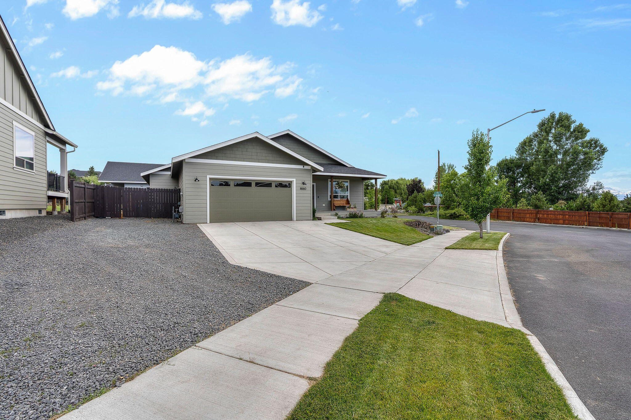A MUST see! This SW Redmond home is situated on a corner lot in the quiet neighborhood of North 44 Estates. A custom built home with NO HOA. This home offers an open concept that includes 3 bedrooms, 2 full bathrooms, a 2 car garage, RV parking and more! This home offers a cozy living area with a gas fireplace and many windows for a light and bright space. Outside offers a covered back patio with a completely fenced in backyard. Throughout the house, you will see quartz counter tops, LVP flooring, subway tile backsplash and a beautifully tiled master bathroom shower. If you're looking for a desirable Central Oregon home in a desirable location, you won't want to miss this one!