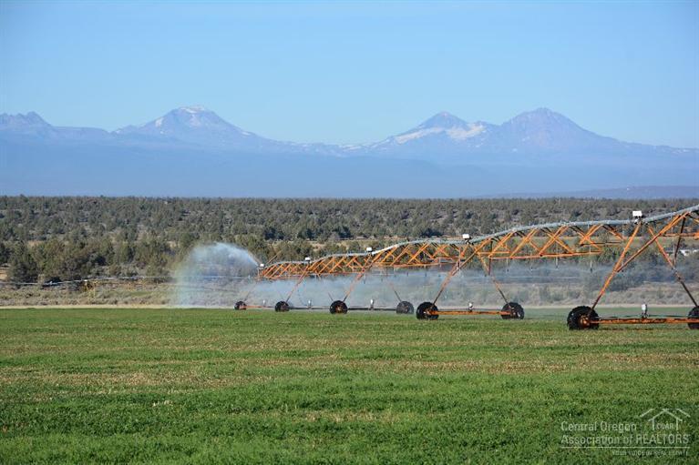 One of Central Oregon best Farm ground parcels, Irrigation Sytem is fully automated with three pivots, Irrigation water delivered by C.O.I. ( VERY GOOD SOURCE OF STABILE WATER DELIVERY ) there are many good homesites and areas for farm buildings . Avoin water is inside the property with connect fee already paid. Property adjoins both Alfalfa and Shumway roads.THE MILLION DOLLAR VIEWS MAKE Brasada Pivots a bargin!