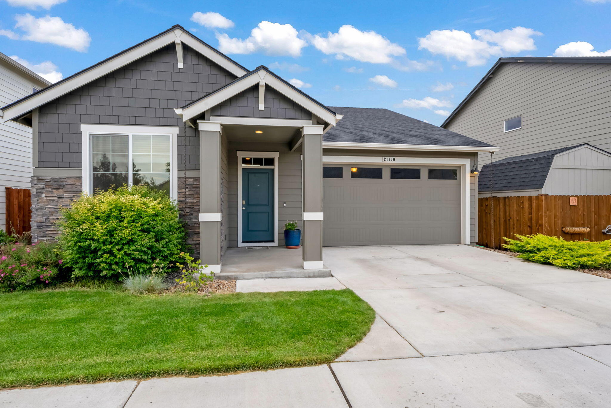 Welcome Home! 

This beautifully maintained 1,435 sq ft home offers the perfect blend of modern convenience and comfort. Featuring 3 bedrooms and 2 bathrooms, this all-electric gem is move-in ready and comes with air conditioning and a whole-house water filter system for added peace of mind.

Step into the spacious, open-concept great room, where natural light fills the home, and enjoy a bright kitchen with a center island, pantry, and sleek solid-surface countertopsâ€”ideal for cooking and entertaining. The primary suite is a serene retreat, featuring a walk-in closet and a double vanity for added convenience.

Outside, the zero-scaped front yard requires minimal maintenance, while the fully landscaped backyard with a fenced yard and patio is perfect for relaxation or hosting gatherings. Located near parks, schools, shopping, and outdoor recreation, this home offers both tranquility and easy access to everyday conveniences.