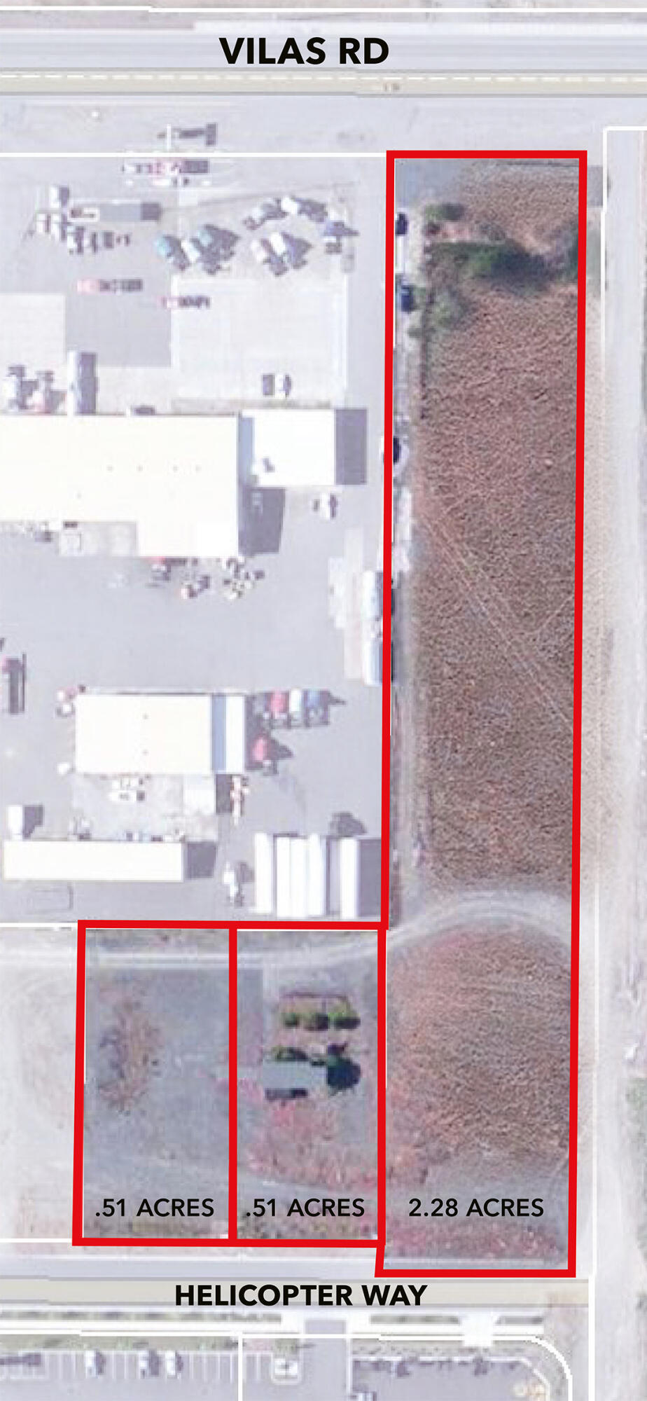 City of Medford Light Industrial Zoned lot - Approximately 2.28 acres with good access to either Highway 62 via E. Vilas Road, Highway 140, Interstate 5 Exits #30 N. Medford, or #32 Central Point. All City utilities are stubbed to the property. In an area of well- maintained buildings with frontage on E. Vilas Rd. Property has been cleared of all structures and Seller has Environmental Records. See MLS# for 1141 &1151 Helicopter Rd For adjacent properties Listed properties.