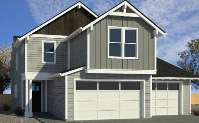 Welcome to the new phase at Prairie Crossing.  A community continuing to distinguish itself from the ordinary. Quality and efficiency stand above with Earth Advantage Gold certification and 3-year energy bill guarantee. The Baker floorplan features a 3 car fully finished garage with an extended 26' bay for additional storage of Central Oregon toys. Vaulted ceilings in great room, large windows, and patio access. The master bedroom is located on the main level and features a soaking tub, floor to ceiling tile in shower and heated floors. The second story has two additional bedrooms and a flex
space that is easily converted to an office or recreation room to fit your needs. All homes in Prairie Crossing feature Central AC,  are fully fenced and include  front and back yard landscaping.  Come see the difference at Prairie Crossing.