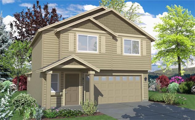 Beautiful new home in Central Point East! This 2020 built home is located in one of Central Point's most sought after neighborhoods and is scheduled for completion in October. Built by Simplicity Homes, you will find the highest quality in design and craftsmanship. The vaulted ceiling's and large custom windows offer plenty of natural light and a spacious feel. The amenities include granite counter tops, hardwood laminate flooring and high-quality appliances. The stylish design and appealing color palette are the highlight of this beautiful new construction home!
With three bedrooms and 2 1/2 baths, the floor plan is designed for comfortable living that maximizes the square footage. The well-thought-out plan includes upstairs laundry near the bedrooms for convenience. Landscaping and fencing are included. HOA $70/mo. Covers front and back landscaping.
