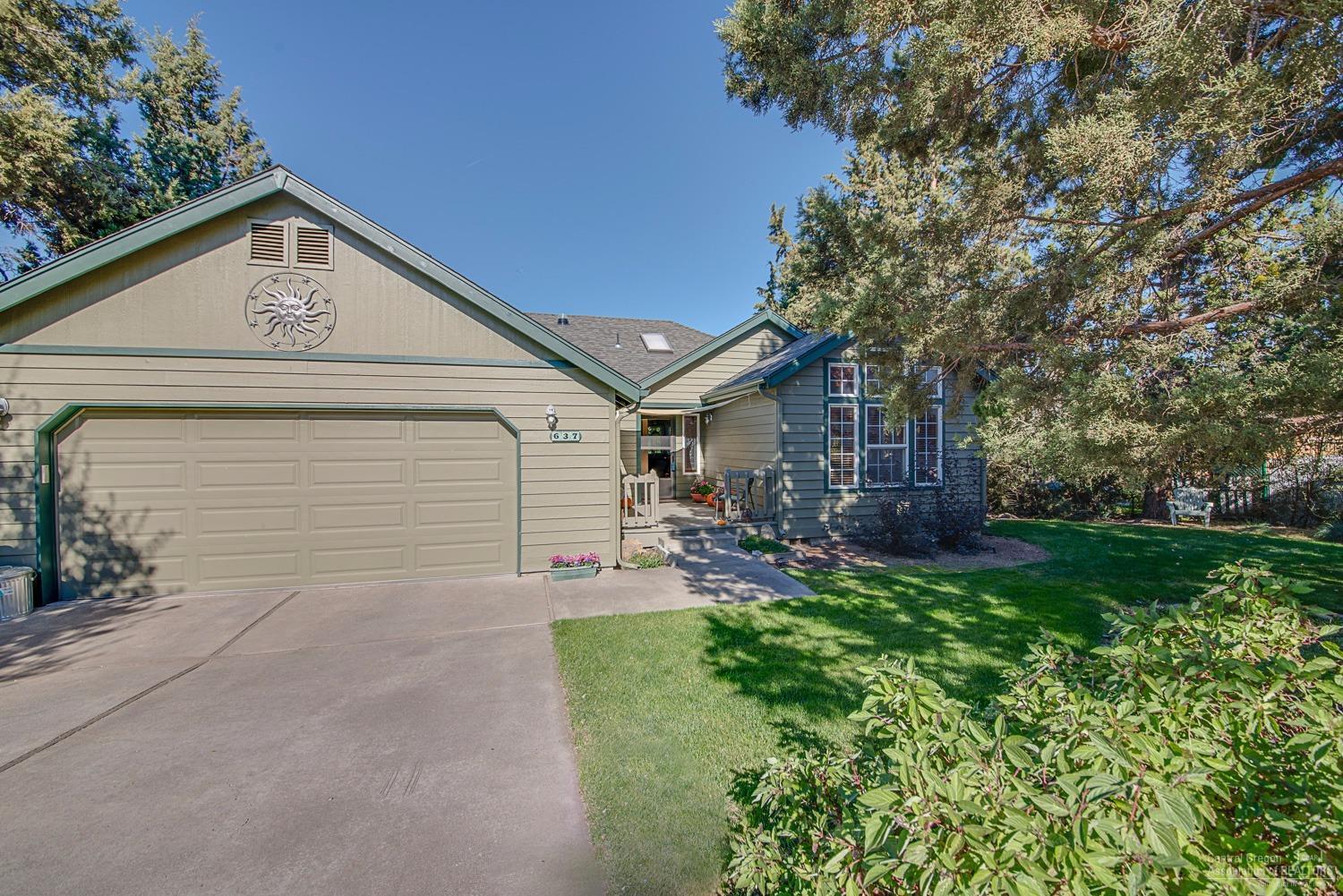 Charming home on a quiet cul-de-sac. Lovely deck overlooking fully landscaped property with established trees, 3 tiers, raised beds and fully fenced. Light and bright home with upgraded large windows, skylight and solar tube. Great separation of space! Cozy Heat-N-Glo gas stove. New kitchen flooring, counters, dishwasher, JennAir cook-top and refinished cabinetry. Large Master with spacious walk-in closet and double vanity in the bathroom. New hot water heater.