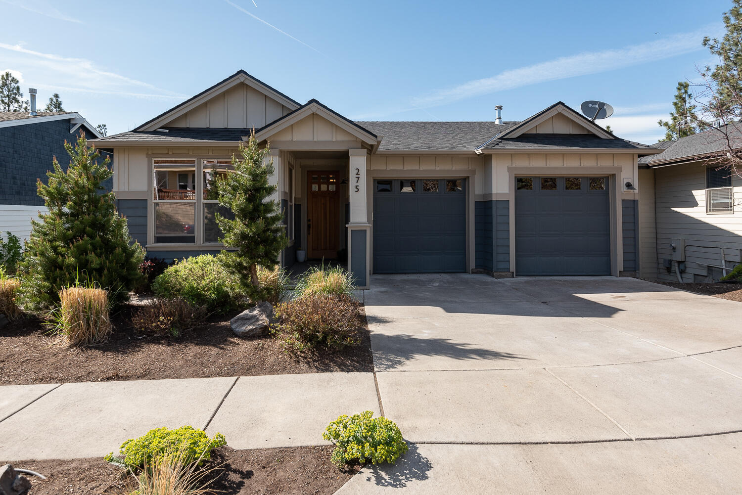Fantastic updated Westside home with permitted ADU. Square footage with ADU is 4,203. The 3,653 sqft main house features open great room with abundance of natural light, 4 bedrooms (2 primary, 1 on main), 3.5 baths, office, bonus room, laundry room, 2 large decks and additional storage throughout. New flooring in main living area and updated kitchen in 2020. The 550 sqft ADU completed in 2021 provides private entrance, spacious kitchen with island, new appliances, living area, bedroom and full bath with tiled walk-in shower, private deck with hot tub and a large additional flex space. Outside is a well-established low maintenance yard with a new fenced backyard (2021) that features additional storage, brand new turf (installation Mid-July) and access to the Cascades Highlands Trail that extends from Phil's Trailhead to Overturf Butte Trail and beyond. Being conveniently located in the Skyliner Summit neighborhood provides close and easy access to schools, parks and Westside amenities.