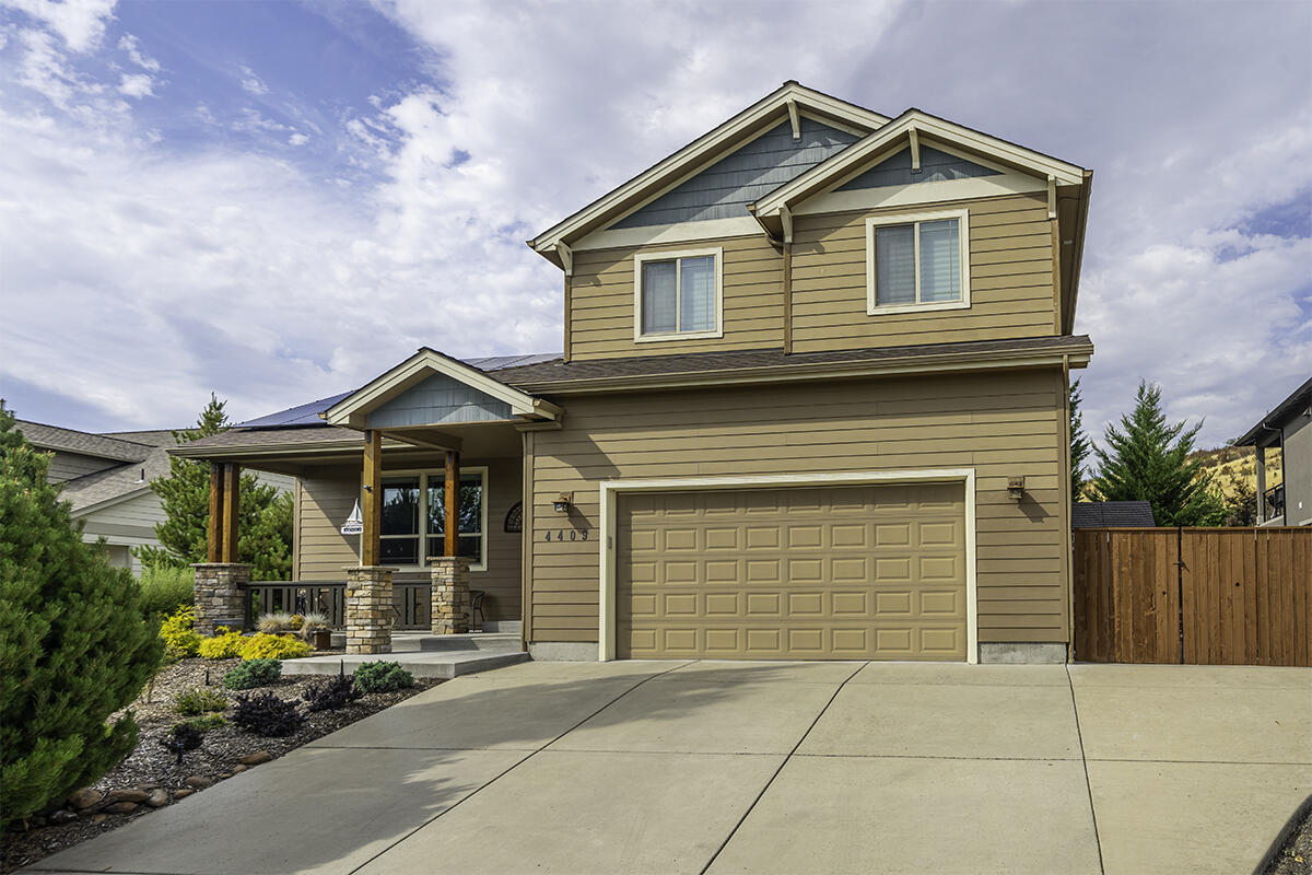 Turnkey Luxury! This gracious 4 bed, 2.5 bath home is perfectly situated in a quiet, sought-after East Medford neighborhood convenient to schools, shopping, medical & more! Light & bright w/a tile entryway, dedicated laundry room, stylish window shades plus base molding & trim throughout. Gourmet kitchen complimented by granite countertops, hardwood floors, full height tile backsplash, breakfast bar, ss appliances & oversized pantry. It opens gracefully to the living & dining areas, w/direct access to the expansive back patio. Spacious living room w/a soaring vaulted ceiling & gas fireplace w/brick surround & seating ledge. Beautiful, main level primary suite w/a dual sink vanity, tile shower, walk-in closet & private water closet. Picturesque backyard w/a covered paver patio, mature plantings, water feature & built-in gas fire pit. Oversized 2-car garage w/a wall of built-in cabinetry & workbench. Fenced side yard w/a shed for storage & space to park your toys. Solar Panels included!