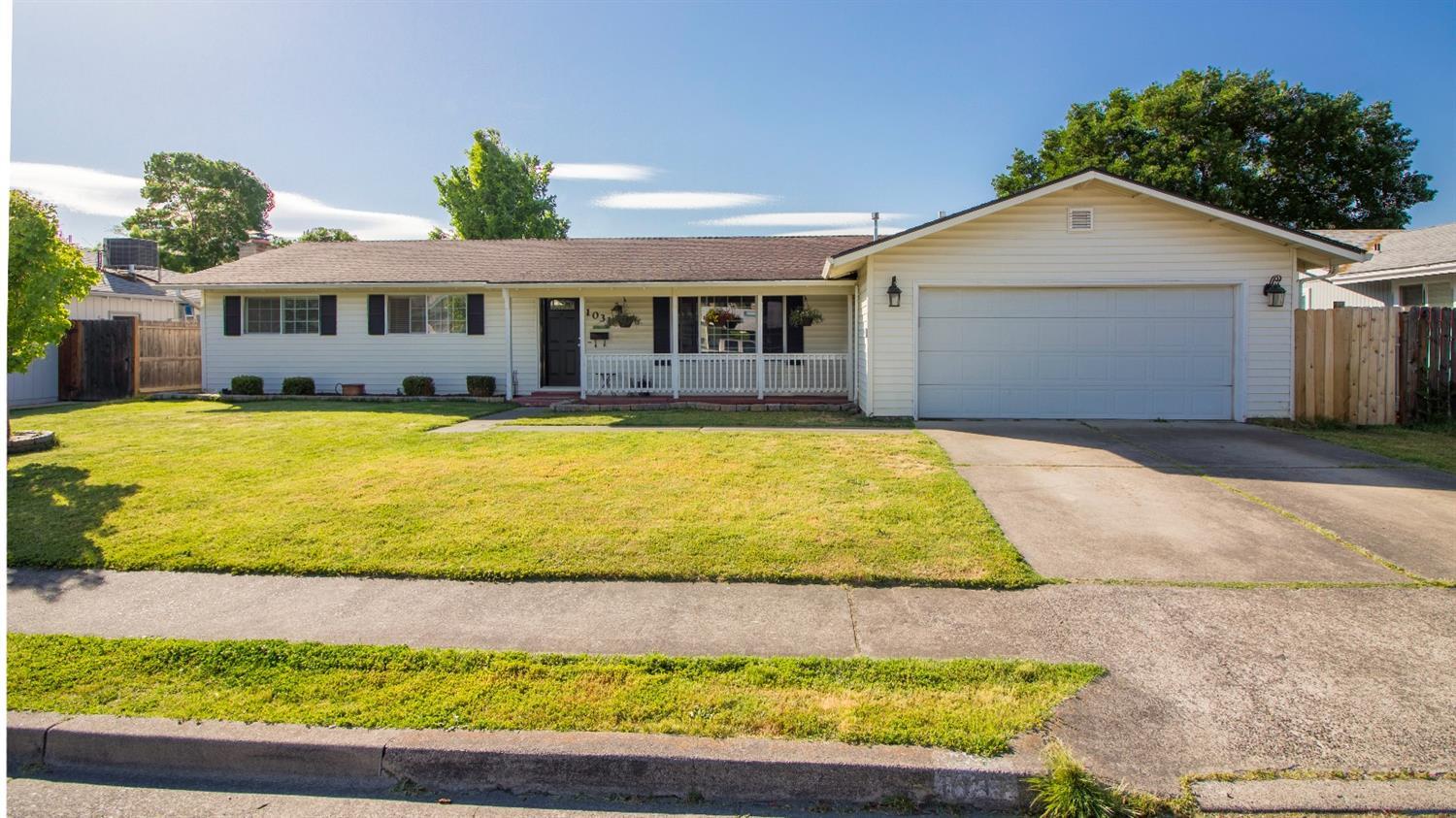 Fantastic 1516 Sq. ft. single family home located in a great Central Point neighborhood, close to shopping, medical and schools. Ideal opportunity for First-Time home buyers featuring 3 bedrooms and 2 full baths, separate living room and family rooms, a cozy wood-burning fireplace, efficient natural gas-forced air heating/central AC, custom interior paint, vinyl windows throughout, custom wood blinds, tile back-splash, new laminate in kitchen, very private area with low traffic, plus a finished 2-car garage. There is a wonderful, huge back yard with covered back patio perfect for entertaining. Both the front & back yards are nicely landscaped. The back yard contains 2 Apple trees and has plenty of room for a swimming pool, garden or anything desired. Don't miss out on this opportunity!