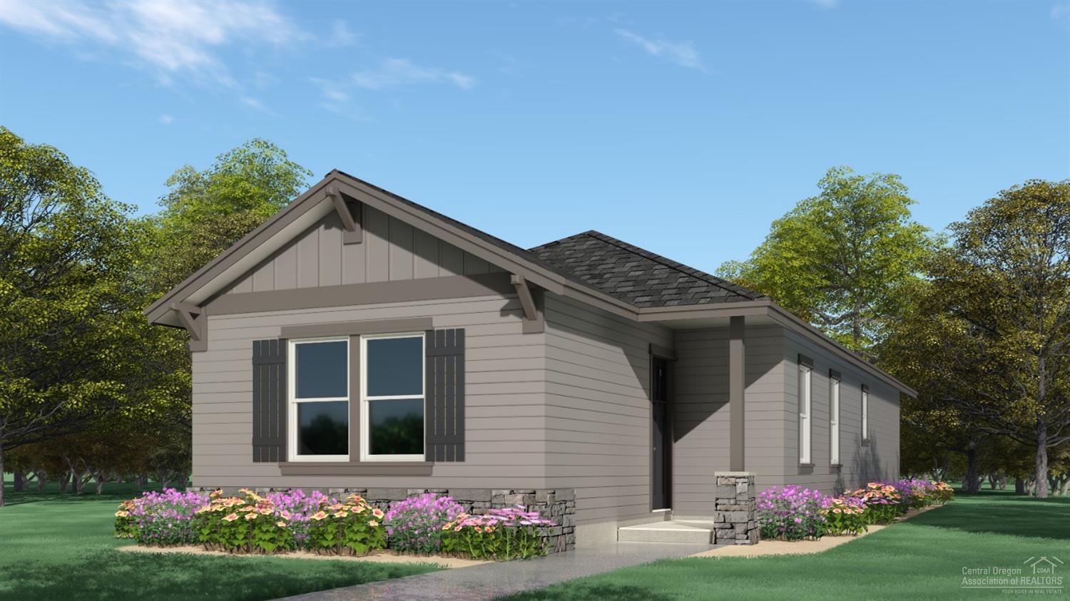 Cottage style home w/great curb appeal! Cozy & efficient, home features a Great room layout w/central kitchen w/huge island for entertaining. Custom cabinetry w/tons of storage, Quartz slab ctrs, full tile back splash, SS Energy Star appliances. Master separation, dbl closets & tray style ceiling. Traditional laundry room too! Laminate floors in main living. Gas forced air, landscaped & fenced w/sprinklers. Alley garage! See model home @ 3095 NW Alder Place, Thu-Mon 12-5pm. Will be complete early September