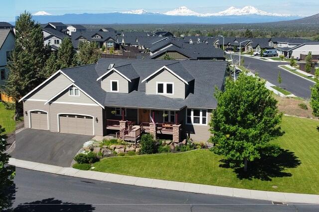 Relisted at no fault to seller. Custom energy-efficient ICF home is on a large cul-de-sac lot w/inviting porch, hardwoods, alder doors + cabinets, and Venetian plaster walls. The main-level primary BR has a spa-like bathroom – deep jetted tub and dual shower, large closet w/separate storage room + access door to patio. Kitchen has fridge w/Alexa, granite counters + pantry. Down a hall are 2 addl BR, main bathroom, and office w/hidden spiral staircase down to temp controlled wine cellar. Main floor leads to outdoor space w/comp decking, huge patio, garden, Japanese cherry tree + gazebo. Huge upstairs bonus room w/views of Mt. Jefferson and Mt. Hood, 2 more BR, and full bath. Also features 970sf oversized 3 car garage, sprinklers with wifi control, dual-zone HVAC, granite in all bathrooms, gas FP, and built-in ceiling speakers in the LR + back deck. A one of a kind in Redmond! Seller will contribute up to $10,000 to buy down interest rate.