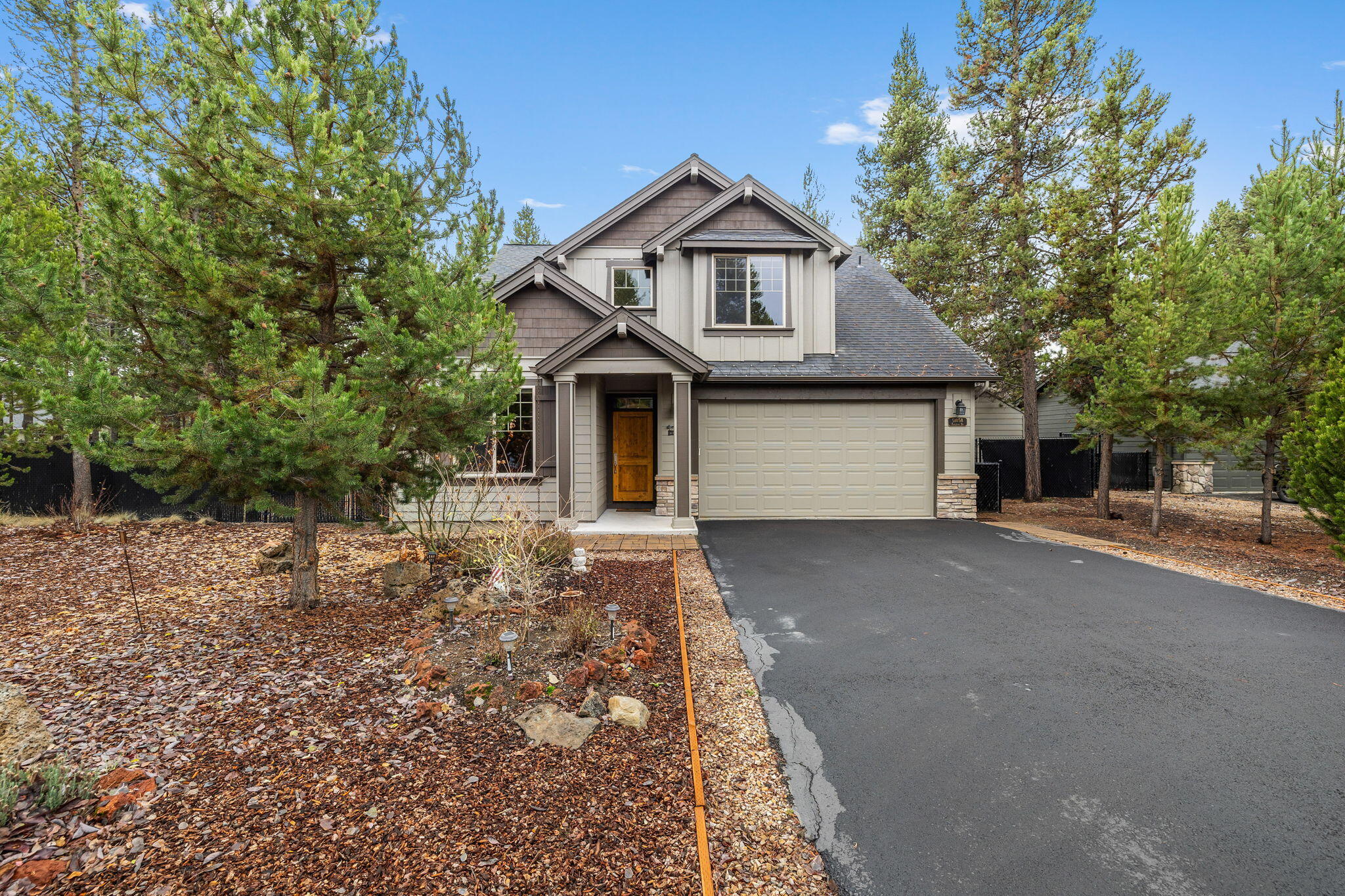 Pride of ownership shows in this ''one owner'' home the moment you walk in. Located in the desirable Crescent Creek neighborhood in La Pine. This craftsman style home has everything one is looking for. The main floor greets you with slate tile entry, hardwood floors in office, kitchen, living room and oversized main bedroom with walk in closet, jacuzzi tub, and separate shower. On the second floor you will find a great room, 2 spacious bedrooms, and a pass-through bathroom serving both. Home is equipped with an electronic heating and cooling filtering system; it is plumbed for central vacuum and has a premium electrical system. The backyard is fully landscaped, fenced with privacy slats and shade cloth for additional privacy. The east side of the lot is wide and deep enough to accommodate your RV/Boat. On the west side of the lot, you will find a 10x12 storage shed and 6x8 greenhouse. New Exterior Paint in 21. Owner is a Licensed Real Estate Broker in Oregon