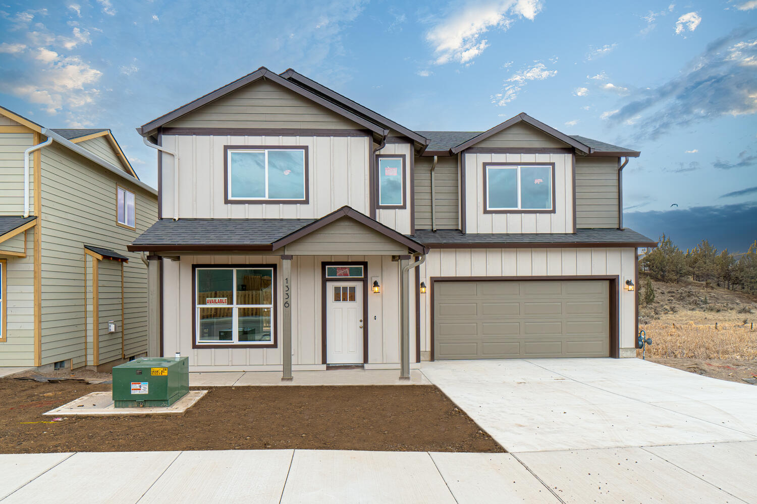 Completion coming soon in the Stoneridge Terrace Community of Prineville w/ miles of trails close by! Home backs to wildlife preserve & boasts spacious living in this Great Room plan. Features an open kitchen w/plenty of cabinetry & prep space on the slab Quartz counters. Full height designer tiled back splash, breakfast bar & SS appliances. Main living spaces offer luxury vinyl plank flooring, tons of natural light and plenty of room for gathering or entertaining. Spacious Owners Suite w/ walk in closet, dual vanities & enclosed toilet area. Three additional spare bedrooms share a full bath. Laundry room + additional half bath located on the main level. Double car garage, fully fenced, landscaped w/ sprinklers and complete w/ rain gutters. Inquire about other floorplans in this neighborhood, still time to pick interior color packages on some! *interior photos are currently of same floorplan, similar interiors. Call for more info! Owner Carry options available!