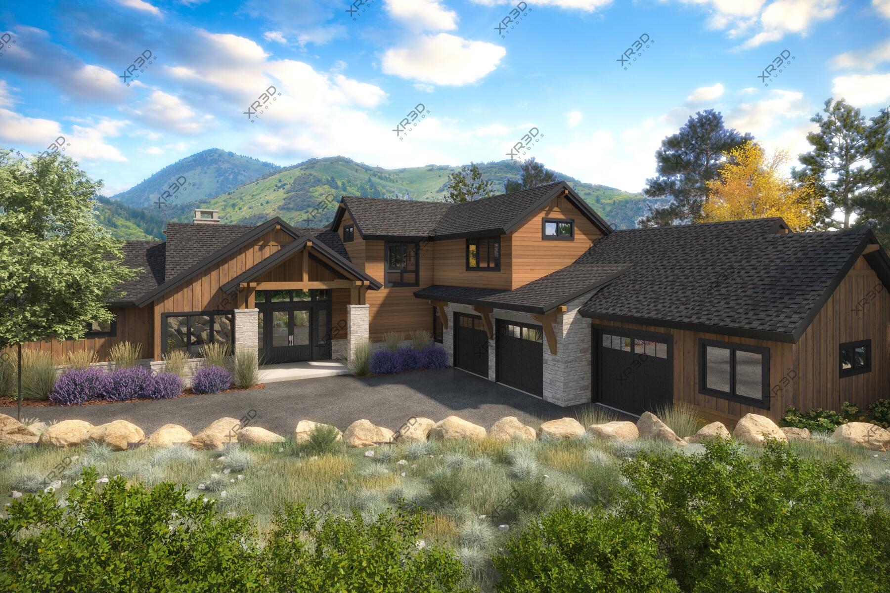 Come soak in the stunning Cascade Mtn views from this beautiful retreat in Brasada Ranch. This newly constructed home is 3485 sq ft, w/4 bedrooms, 3.5 bathrooms, office, bonus room, & an attached 3 car garage wired for an EV charger. Featuring the primary bedroom, office, powder room, & secondary ensuite on the main level, w/2 additional bedrooms, bathrooms, & bonus room up. The well-appointed kitchen affords custom alder cabinetry, granite counters, a 36'' Wolf range, Bosch dishwasher, 42'' Sub-Zero refrigerator, & a butlers pantry w/a beverage fridge & prep sink. The open layout features wood beam accents throughout the great room, a gas fireplace w/stone surround, alder cabinets, live edge juniper shelves, hardwood floors, & more. Sitting on a .57 ac lot, & bordering the golf course, this is perfect for indoor & outdoor entertaining, w/a covered patio off the dining room & great room, as well as a balcony off the bonus room. Don't miss your opportunity to own this quality built home!