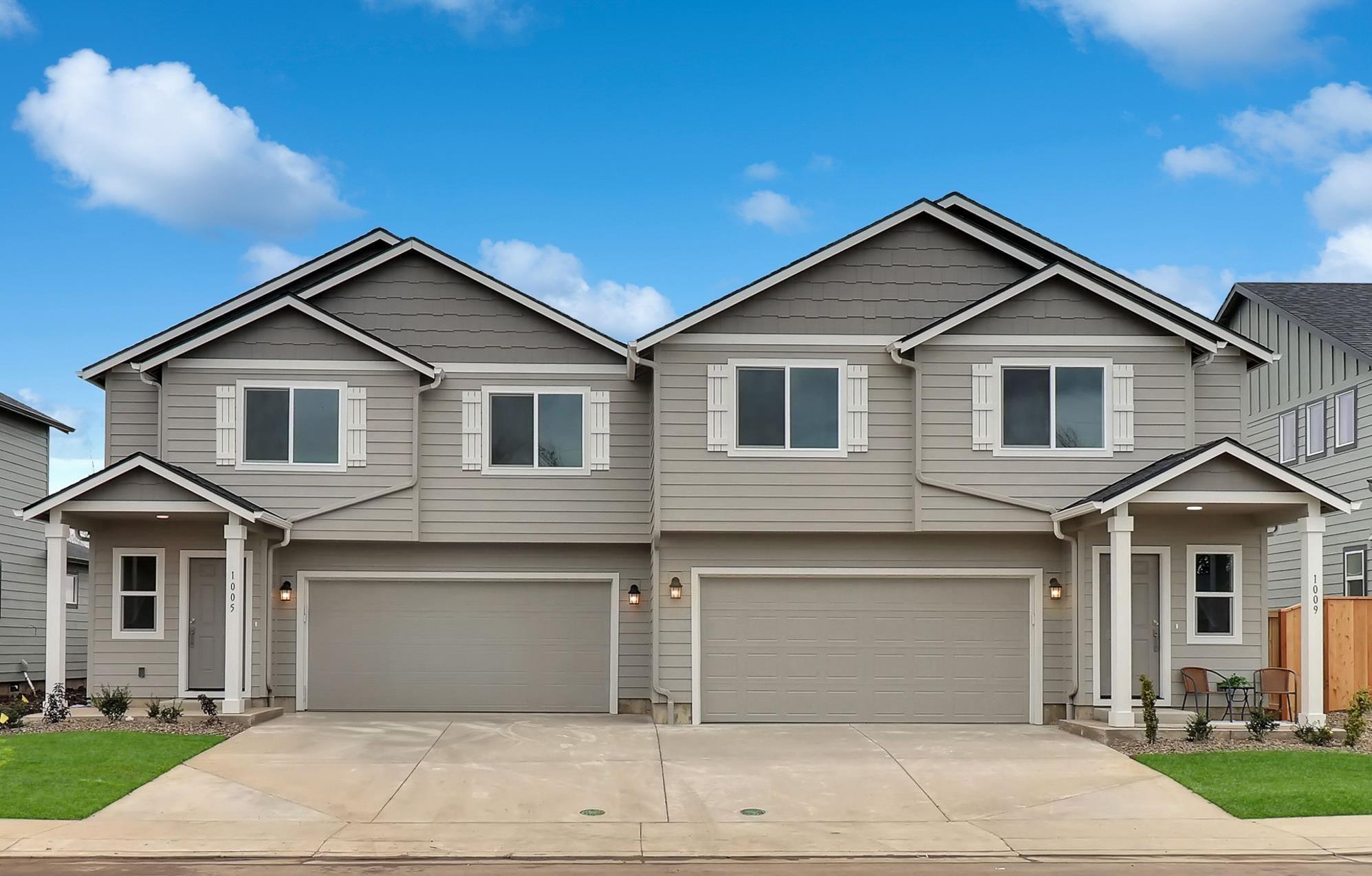 $10,000 Limited Time Offer with use of our Trusted Lenders. Get in early and make it your own—personalize this home with your favorite design selections! The first 5 buyers receive a FREE GE appliance package—refrigerator, washer, and dryer included! Move in with everything you need! 
The 1,395 Darrington is a two story townhome that lives larger than most mid-sized plans. The large private entry leads to an open kitchen and living room area, with plenty of natural light and vaulted ceilings. The kitchen provides ample counter space and cupboard storage. Upstairs, the main bedroom has a large closet and bathroom, and two other sizable bedrooms offer large closets and share a second full bathroom creating convenient living!

Parkside Place by Hayden Homes is the only new construction in Bend building townhomes with fully fenced traditional backyards, and the lowest monthly HOA fees. All while being conveniently located to local breweries, shopping, and all the recreation and l