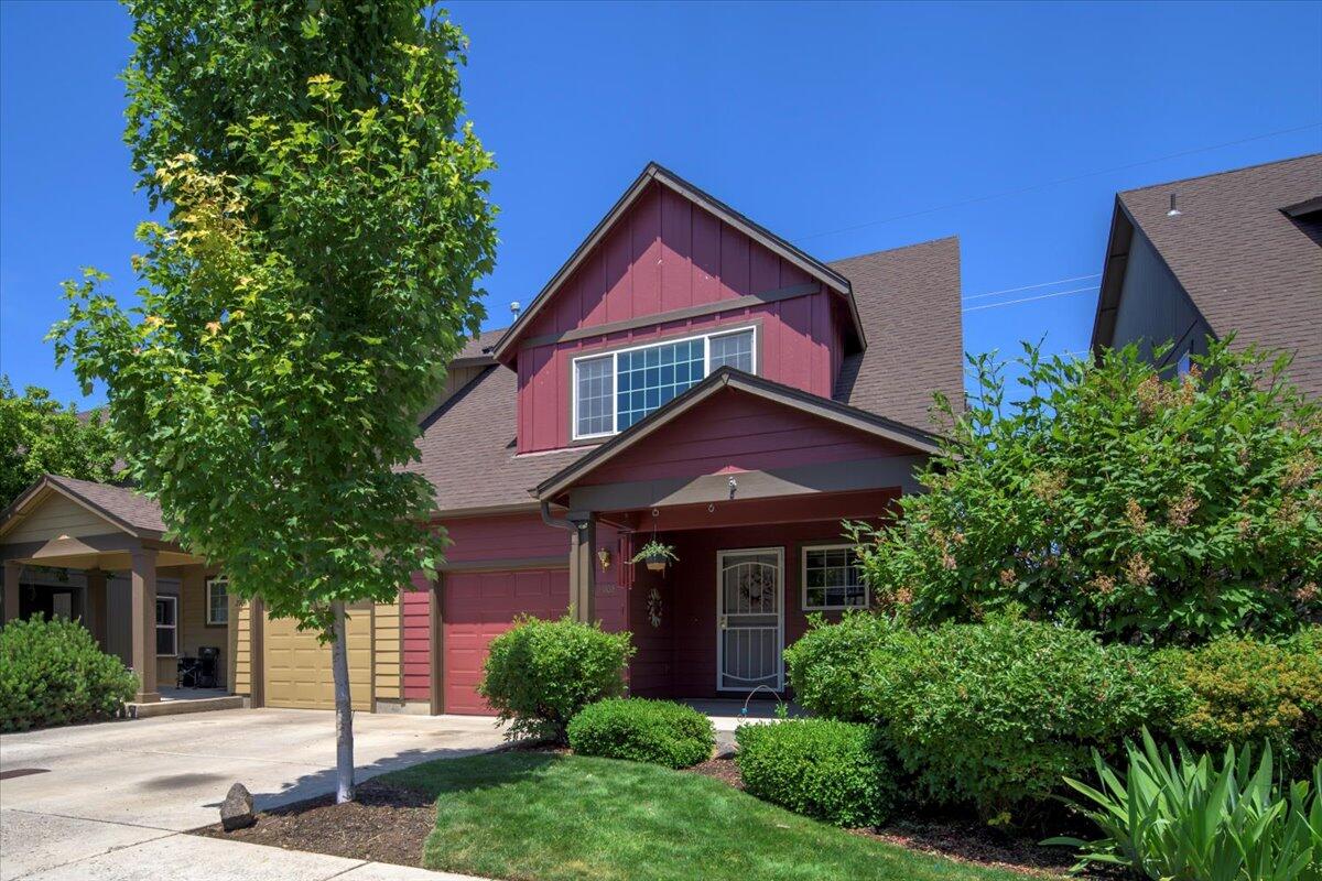 Discover this quaint 1484 sq ft well maintained 2- story townhome in SW Redmond. Located just a short distance to the historic downtown Redmond filled with restaurants, shopping & pubs. The open floor plan creates a welcoming atmosphere, with a spacious kitchen, ample cabinet space, and plenty of room to prepare meals & entertain. Upstairs you'll find the primary bedroom with a master bathroom and walk-in closet. There are two additional bedrooms offering flexibility for family, guests, or a home office. The washer and dryer are conveniently located upstairs. This 3-bedroom, 2.5-bath home is perfectly located near shopping, schools, a dog park, and easy drive to the airport. Backyard that's fenced is low maintenance with a small garden area. The attached garage adds convenience & storage options. HOA covers street snow removal, front exterior landscaping & water/sewer. Come check out this little gem. Home is walking distance to the new aquatic center that is under construction.