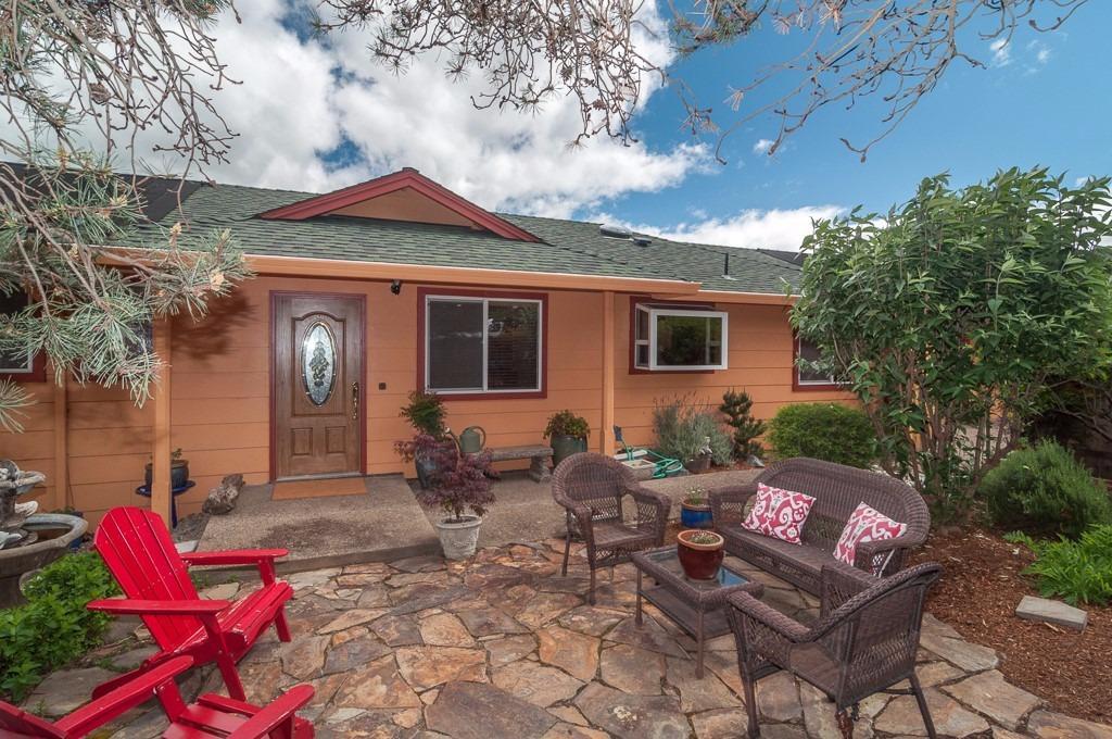 Spectacular views and privacy make this home uniquely attractive. The main level living consists of a sunny living room, a dining room which opens to a view deck, a lovely eat-in kitchen with built-in banquette, a Master Suite, guest bath and utility room. The lower, walk-out level opens to an in-ground pool and patio and is perfect for family or guests with two bedrooms, a living area, a bath and a kitchenette with eating area. There is also a separate, self-contained apartment which is always rented. A very special property for many reasons!