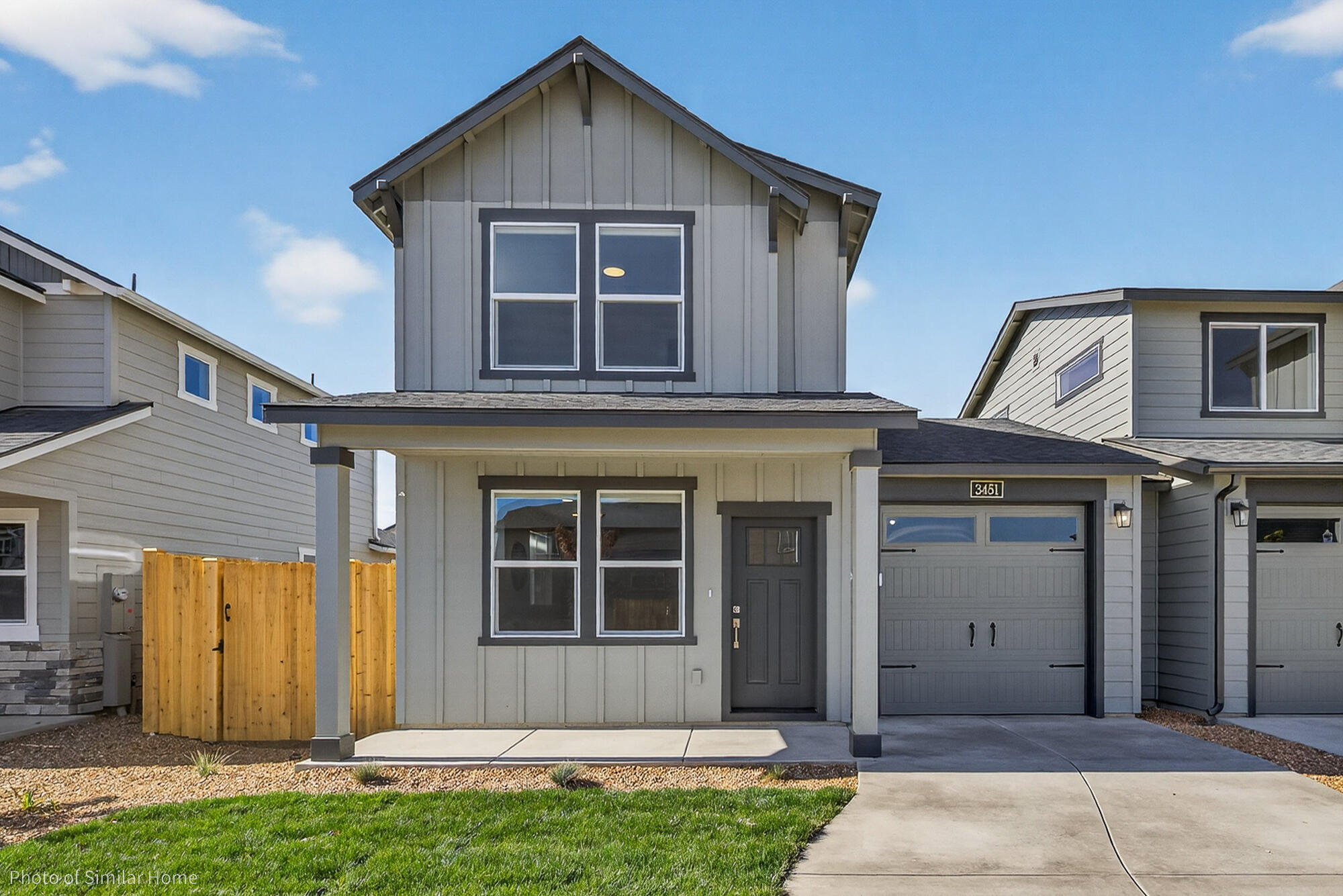 Back on market and move-in ready! Smart living meets Central Oregon adventure in the Alpine floorplan! Thoughtfully designed with 1,000 sq. ft. of efficient space, this home delivers comfort, style, and an unbeatable value. Enjoy peaceful evenings with sunset views of the Cascade Range, Smith Rock, and Cinder Butte from your spacious fenced backyard. Inside, durable LVP flooring, included window blinds, and ample storage make daily living easy. The covered front and back patios extend your space for year round enjoyment, while the gear shed and insulated garage offer extra flexibility. With an included1-year builder warranty, you can move in with confidence. Located near Highway 97, local attractions, 10 minutes to the airport, and the future 2 acre community park, this home delivers effortless Northwest living just in time for the holidays!