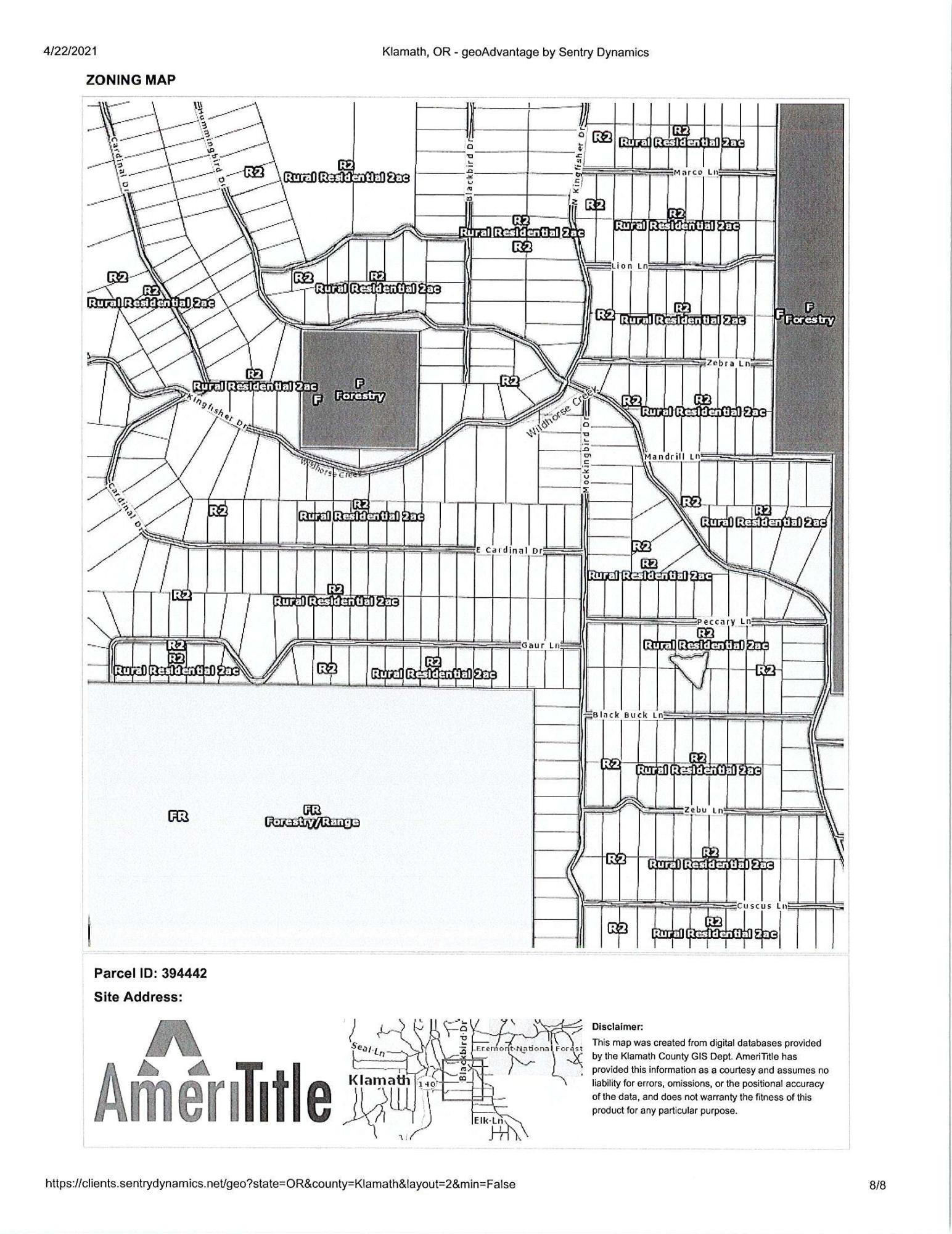 Klamath Forest Estates - Land