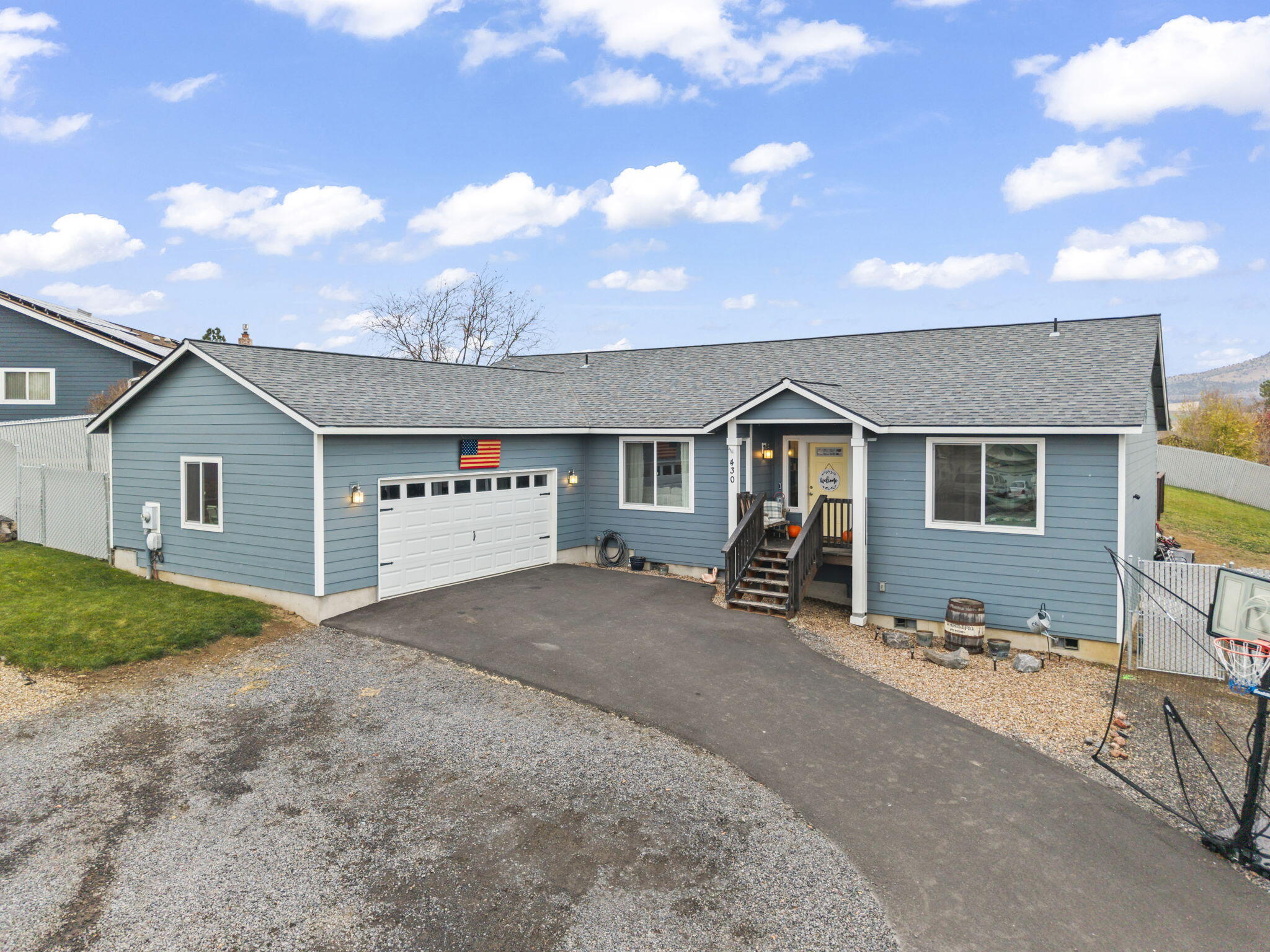 Welcome to this beautifully maintained 3 bedroom, 2 bathroom home built in 2019, offering 1,940 sq ft of comfortable single-level living on an oversized .40 acre city lot. This spacious property features an open and bright floor plan with vaulted ceilings, a large kitchen with an expansive granite island, stainless steel appliances, and abundant cabinet space-perfect for everyday living and entertaining. 

The primary suite includes a generous bedroom layout, walk-in closet, and a private bathroom. Two additional bedrooms and a second full bath offer great flexibility for family, guests, or a home office. 

Enjoy a fully fenced backyard with room to roam, garden, play, or relax. There is amble RV parking, plus room for additional vehicles or outdoor toys. The dining, living, and kitchenm spaces flow seamlessly, and the home is filled with natural light throughout. 

Convienently located near town, schools, and amenities, while still offering a spacious an dprivate feel on a rare