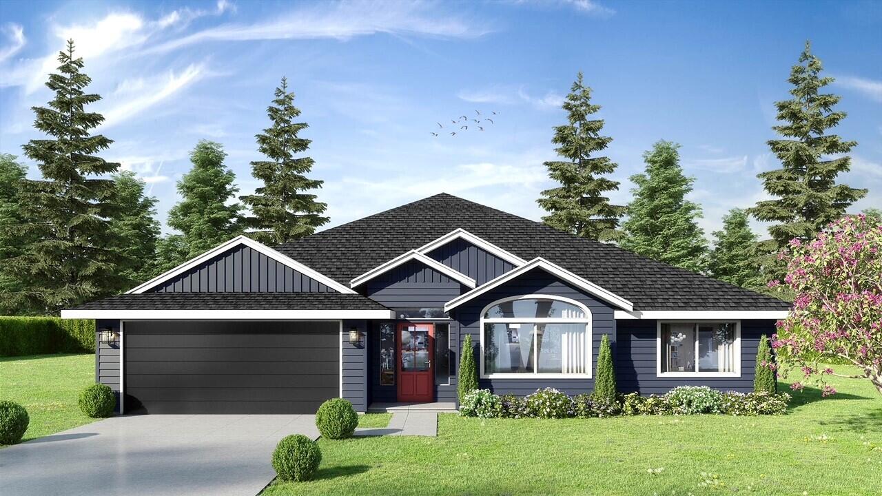 Elegant single level new construction home with 4 bedrooms and 2 bathrooms. Highly functional floor plan with modern large kitchen featuring huge pantry and tons of counter space, quartz countertops, wood shaker cabinetry, soft close doors and stainless steel gas range and formal dining room. Open great room is perfect for gathering and entertaining with slider that opens to beautiful covered patio. Open and spacious vaulted ceilings throughout.  Oversized primary bedroom suite has full bath with tiled shower, 2 sinks and huge walk-in closet with door leading to back deck. Standard high-end quality finishes include wrapped windows, custom trim, luxury vinyl plank floors, AC and high efficiency gas furnace. Front and back yard with irrigation, on a fully fenced lot. Discover the Hilltop at Southview, a quiet friendly neighborhood tucked between the Running Y Resort and everything Klamath Falls has to offer. Only a short drive from Downtown, Kingsley Airbase, Sky Lakes and OIT!