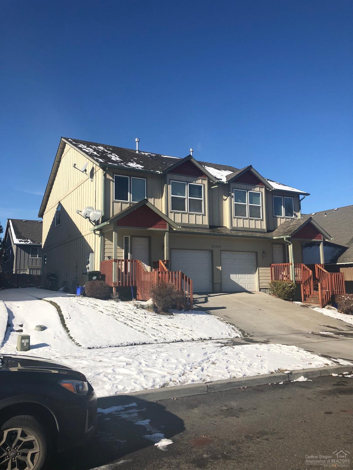 Well-maintained duplex built in 2005. Well-located in a desirable NE Bend neighborhood with easy access to schools, parks and Hwy 97. 100% occupied with excellent rental history. Tenant pays all utilities including water, sewer and garbage. Identical, adjacent duplex available.