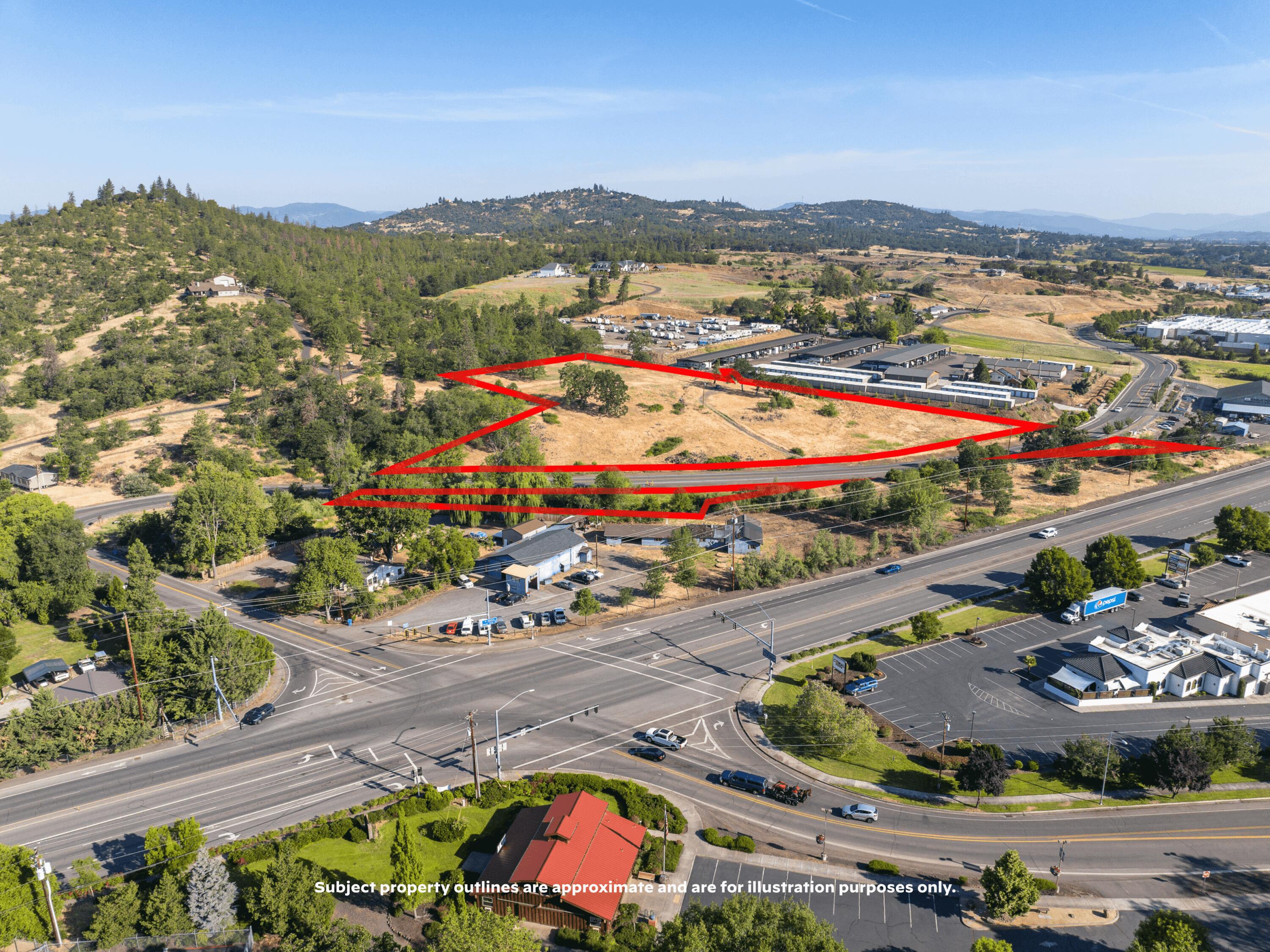 Prime 5.5-acre commercial lot. Fantastic location near Walmart with visibility from Crater Lake Hwy. Had Appraisal in 2024 and appraised at $960k.  Power is in—ready to build your next venture. High-traffic area ideal for retail, office, or service-based businesses. Usable land with easy access and excellent exposure to one of the most traveled routes in the region. Zoned for commercial use with endless development potential. Whether you're expanding or starting fresh, this is a golden opportunity. Don't miss out—call today for more info or to schedule a tour!