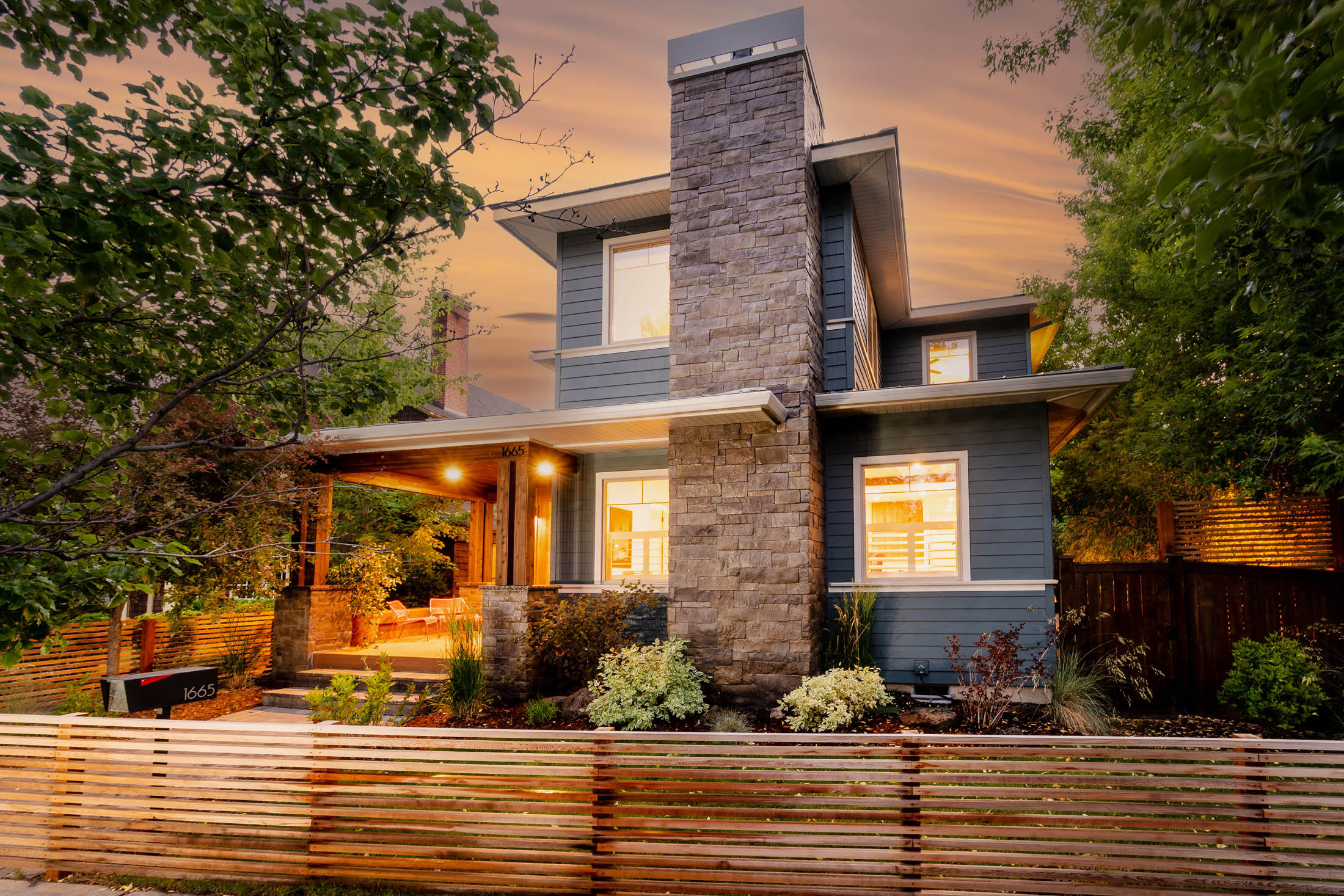 Rarely will quality and convenience combine in such a special way to deliver as holistic a living experience as this home does. Steps from First Street Rapids park, downtown Bend, and the west side's best markets, coffee and dining, this home's walkability and accessibility are second to none. Winner of multiple new construction awards, this home stands out with its timeless design, versatile floor-plan and energy efficiency. Sleek, contemporary lines harmonize effortlessly with woodtone finishes and stone accents. With four nicely sized bedrooms, an abundance of space allows flexibility for guests, offices, or gym space. Beyond the kitchen doors you will enjoy a screened patio where you are met with privacy and tranquility. Designed to connect seamlessly with the Dining and Great Room, this space is perfect for enjoying morning coffee or an evening beverage. Schedule a private tour today to experience this home's special location, and next-level design and craftsmanship.