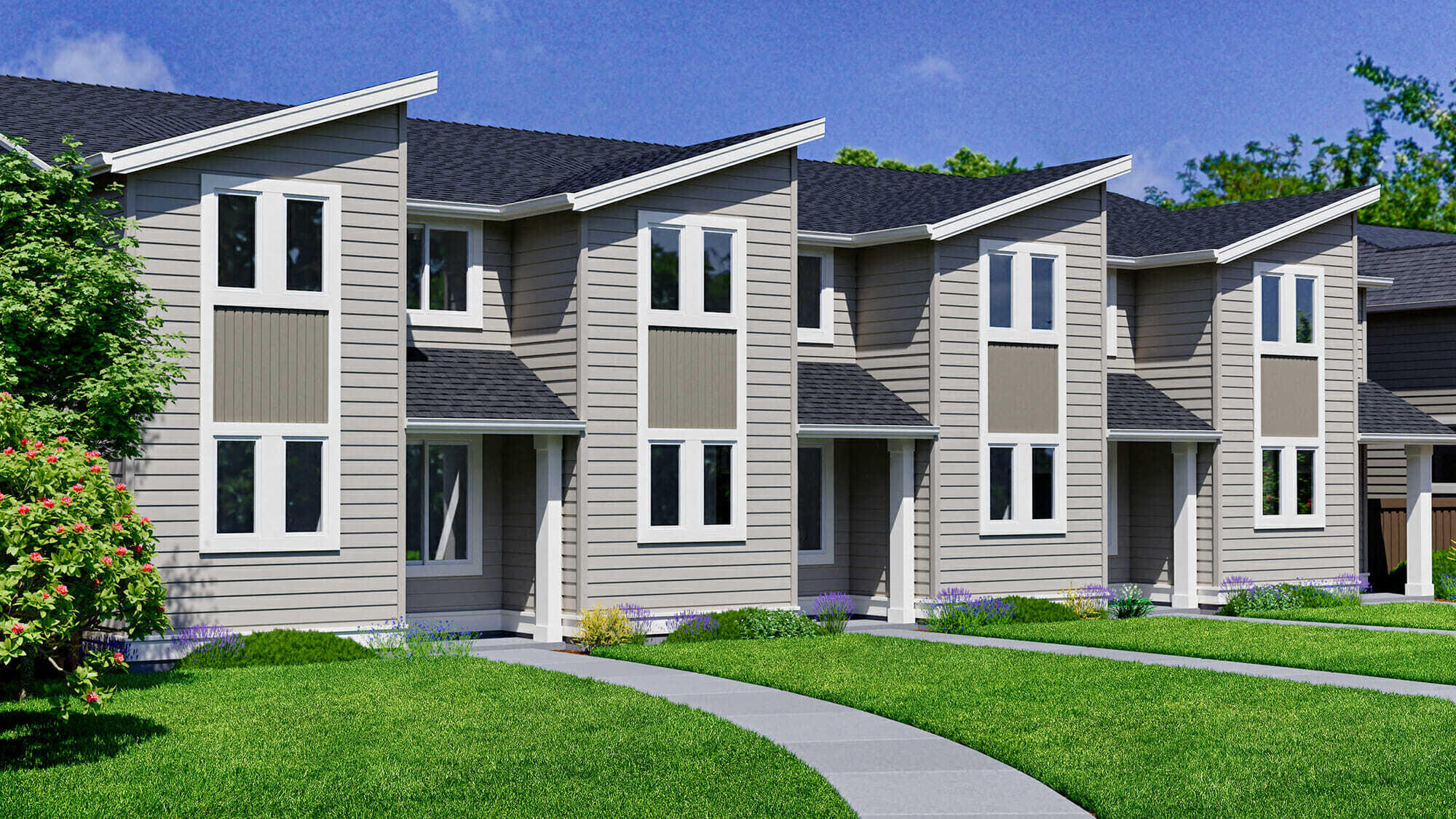 #192 - Live large in a Parkside end unit townhome by quality award winning Pahlisch Homes in our Petrosa Community in NE Bend OR.   You will love the open concept kitchen/dining/great room with cozy gas fireplace and light/bright loft with skylight!  Quality finishes include: 6 inch baseboards, choose your cabinet color, Quartz counters throughout, stainless steel appliances, luxury laminate plank flooring throughout main floor, bathrooms and laundry AND much more! Double wall construction for added insulation, gutters and more.   Photos are of similar floorplan, specs vary. Front yard landscaping and AC included.  Homeowners and residents here will have access to a full spectrum of private recreational amenities including swimming pools, parks, green spaces, and paved paths by Summer 2023.  Estimated completion early 2024. Petrosa Model Home is open Fri-Tues 12-5.  $5,000 buyer bonus when using Hixon Mortgage for financing.  Across from new city park and very near the Amenity complex