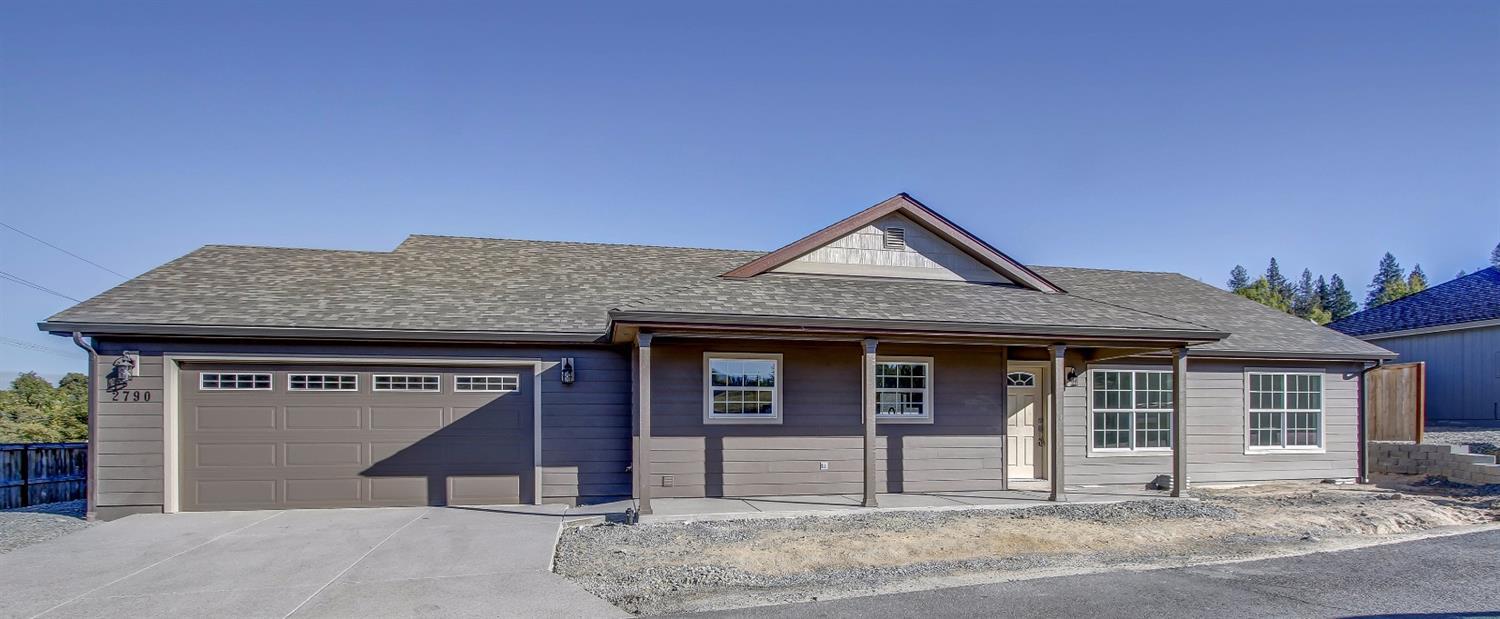 Here is another lovely, affordable home built by McKenna Homes that is conveniently located to shopping, medical and schools. Although near Hwy 238, the RV parking & insulated garage are located on the highway side, making the home surprisingly quiet inside. Beautiful custom, soft-closecabinets throughout, with granite counters, custom tile and exquisite backsplash designs in the bathrooms. With the RV Parking and garage on the west side of the home, sound is nicely blocked inside. There's a terrific open floor plan as one enters the home, with living, dining, kitchen and nook nicely placed in the middle of the home. The split plan includes the master suite at one end of the home, and 2 bedrooms & guest bath at the other end. Extend the entertaining areas with the covered front and back porches! The laundry room includes a laundry tub and pantry closet. The deep, oversized 2 car garage is finished inside. The landscaping, front door paint, RV parking (rocked) and fence will be