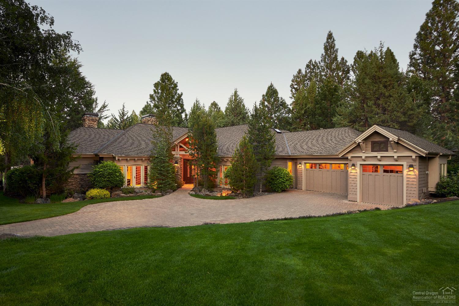 Outdoor Entertaining.Fabulous Views of the Lake, Fairways & Loop Course. 2 Dramatic Water Features both Front & Back. Extensive Use of Pavered Patios & Lush Landscaping created by Earth Designs. An Intimate Protective Setting allowing for Complete Privacy. Hm facing Northeast waking up to Morning Sunshine & No Hot, Glaring Afternoon Sun. Breathtaking Entry. Great Rm & Dining Area Featuring Raised Hearth Stone Fireplace, Built-in Lit Cabinetry, Exquisite display Niches, Gleaming Brazilian Cherry Hardwood Floors, Wood Ceiling w/ Custom Beam Detailing & Walls of Glass allowing for Natural Light. Gourmet Kitchen w/ Center Island, 2 Sinks, Thermador 4-Burner Gas Cooktop & Oven, Built-in 48 GE Monogram Refrigerator, Microwave, Handsome Slab Granite counter, Beautiful Cabinetry & Large Walk-in Pantry. Romantic Master Suite w/ Large Sitting Area, 2-Sided Fireplace into Bathroom, Luxurious Dressing Area, Soaking Tub, Walk-in Shower & Huge Organized Closet. So Much, Much More!