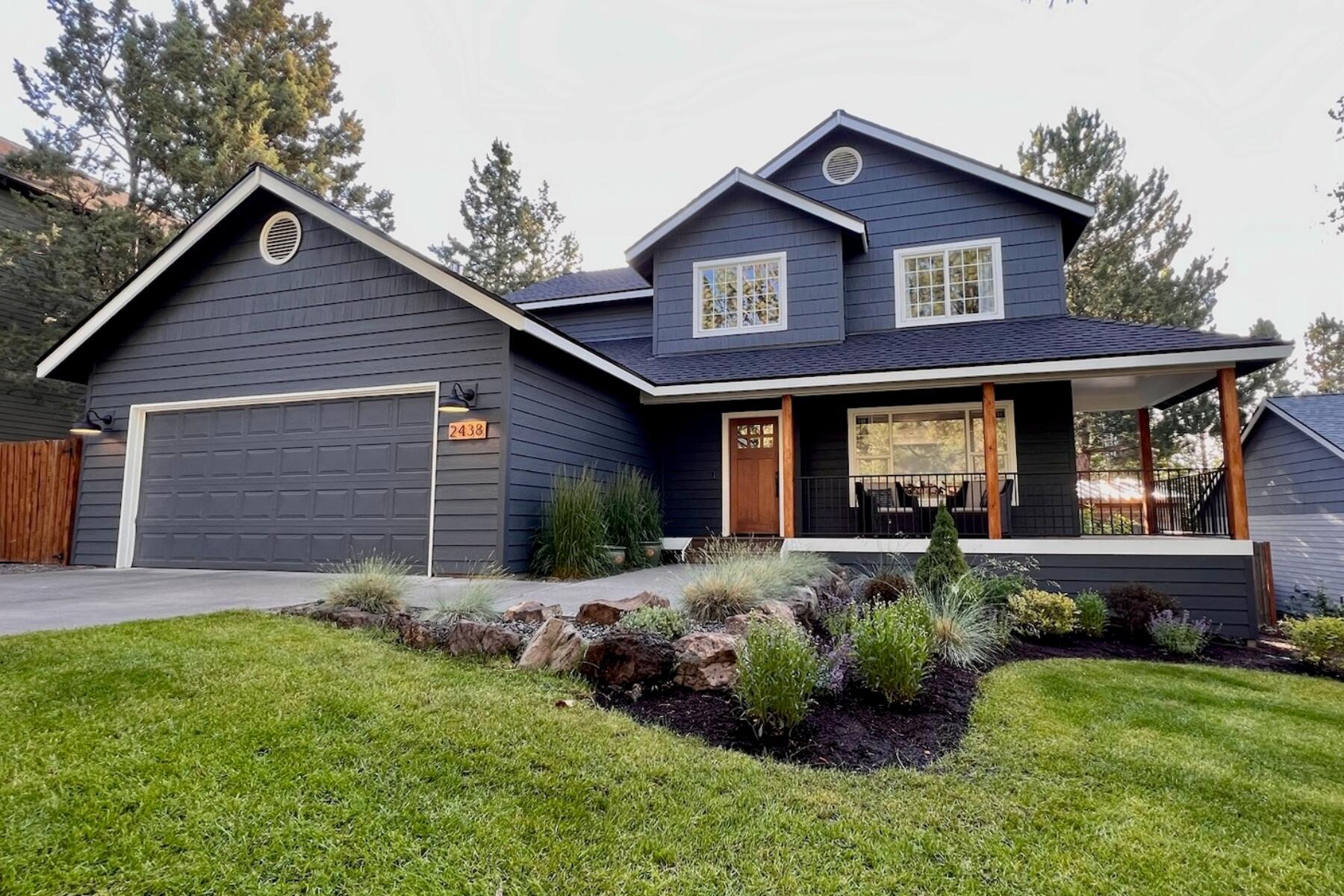The minute you walk up the steps onto the wrap around porch you can tell that love lives in this home! Located in the heart of Bends west side just minutes from amenities and entertainment this home offers a warm inviting feeling the minute you walk in the door. A sitting room, dining and family room branch out from the tastefully remodeled kitchen that is the heart of the home with a beautiful view out into the large back yard. On the upper level you will find the master suite and two additional bedrooms, bathroom and an office area. The fenced and landscaped back yard of this .22 acre lot offers room to entertain on the deck, play games on the lawn or work in your private studio office off the deck. Space on the side of the home is ideal for parking recreational vehicles or storing toys and there is a fenced garden area with raised beds and fruit trees.