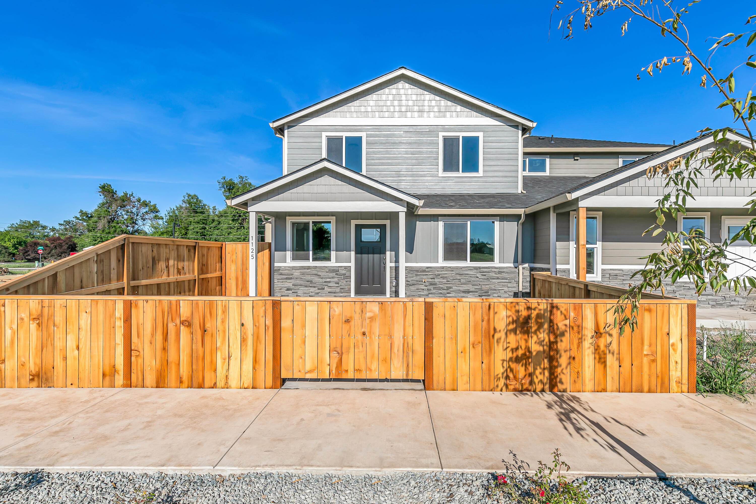 Brand New Concept in Central Point! Two (2) separate brand-new living spaces on 1 lot. In front, a stunning 2024 custom-built 3 bed, 2.5 bath home (1536 sqft main home). In back of the home is an attached oversized 2-car finished garage w/stairs on the outside leading to a fully separate 1 bed/1 bath ADU (420 sqft) w/kitchen, laundry, +more. Incredible Location! Snyder Creek Development Introduces Willow Bend Estates. Investors seeking rental income, or a homeowner accommodating a family member, or live in one and rent the other- you name it! Loaded w/Upgrades: Granite countertops, SS appliances, custom cabinets, vinyl plank flooring, electrical upgrades, upgraded lighting & plumbing fixtures, & much more. The primary suite is on the main level & has a walk-in closet & walk-in shower. Only minutes to the I-5 freeway, Water Park, Costco, schools, parks, more. Est completion 05/09/25.