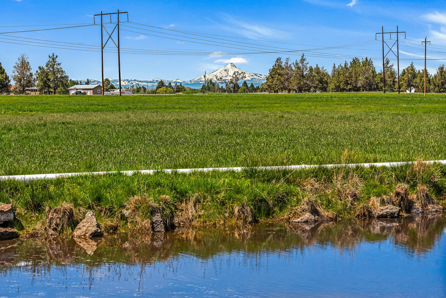 Discover the potential to create your dream home on approximately 40 acres of pristine, irrigated land. With awe-inspiring Cascade Mountain views as your backdrop, this expansive property presents the ideal canvas for your vision of the perfect home. Envelop yourself in an atmosphere of country living while benefiting from close proximity to urban necessities. Presently maintained as a pasture for cows, authentic country charm radiates throughout this lush landscape. A tranquil pond adds to the environment, promising a haven of peace and beauty. Available now for those who wish to forge a unique living experience, where nature's majesty meets endless possibilities. Avion at road. BLA in process.