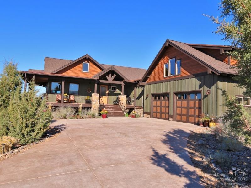 As the perfect family retreat, this home boasts a great room plan w/master suite & den on the main level, & separation of the other bedrooms & bonus areas up & down. Guest quarters over the garage has a separate entrance, & can be rented. Designed to reflect Brasada's history, the home has a rustic elegance & inviting country porches. Green building throughout. Fantastic views of the Cascades & Powell Buttes. Gated community w/golf & equestrian facilities, Athletic Center w/pools & Spa, hiking, & biking.