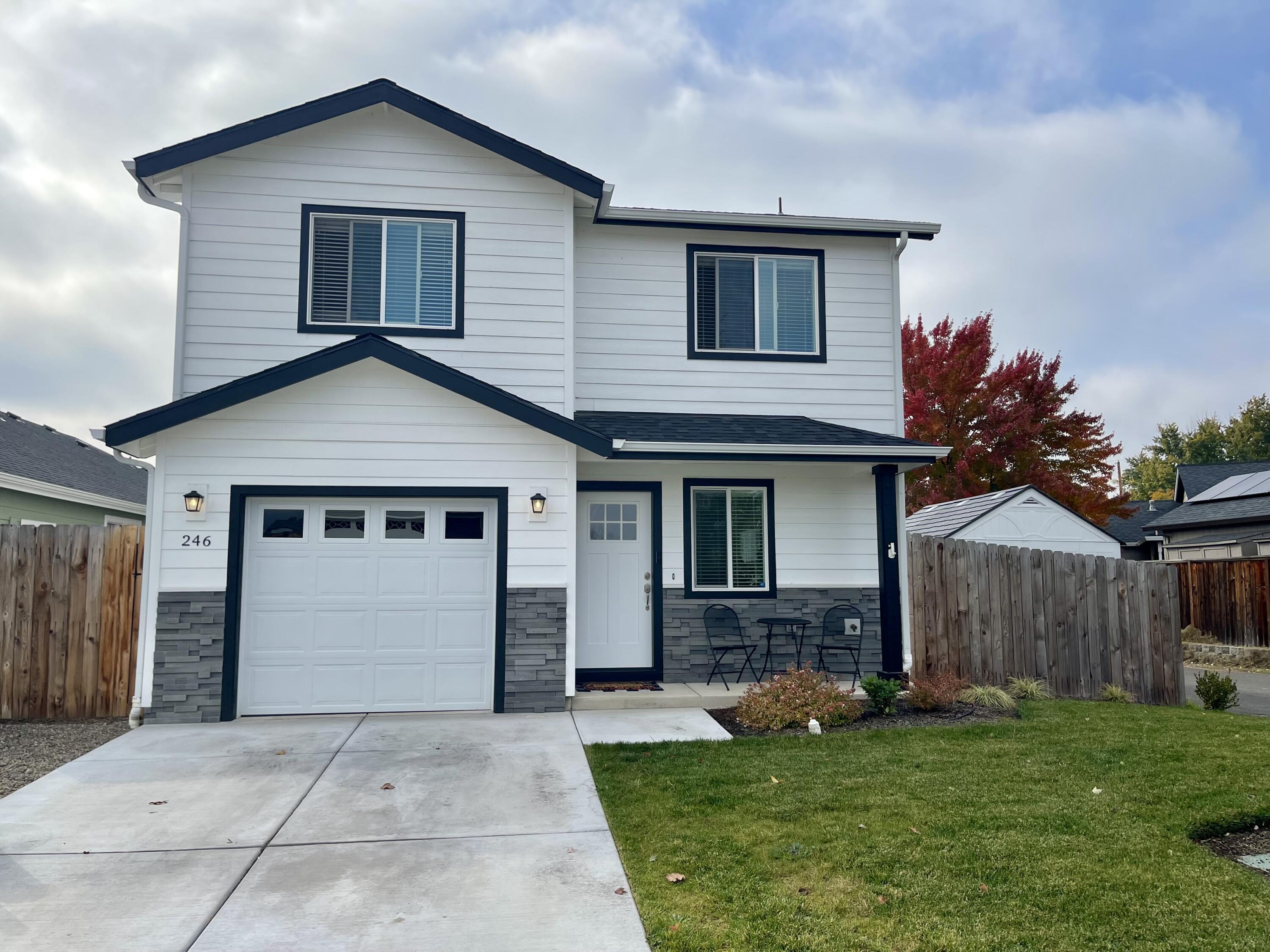 Charming 3-Bedroom Home with Modern Upgrades and Spacious Lot! Built in 2022, this beautifully maintained 3-bedroom, 2.5-bath home offers 1,460 sq. ft. of stylish living space. Enjoy the open-concept layout featuring LVP flooring throughout, a bright and inviting kitchen with natural tones, stainless steel appliances, and a gas range—perfect for home chefs. The living areas are filled with natural light, creating a warm and welcoming atmosphere. Upstairs, you'll find comfortable bedrooms and a well-appointed primary suite with its own walk-out balcony. The large lot provides plenty of outdoor space for entertaining, gardening, or play. Complete with a one-car garage and modern finishes throughout, this move-in-ready home blends comfort, style, and convenience. Tenant occupied until December 1st so please allow for extra time for showing.