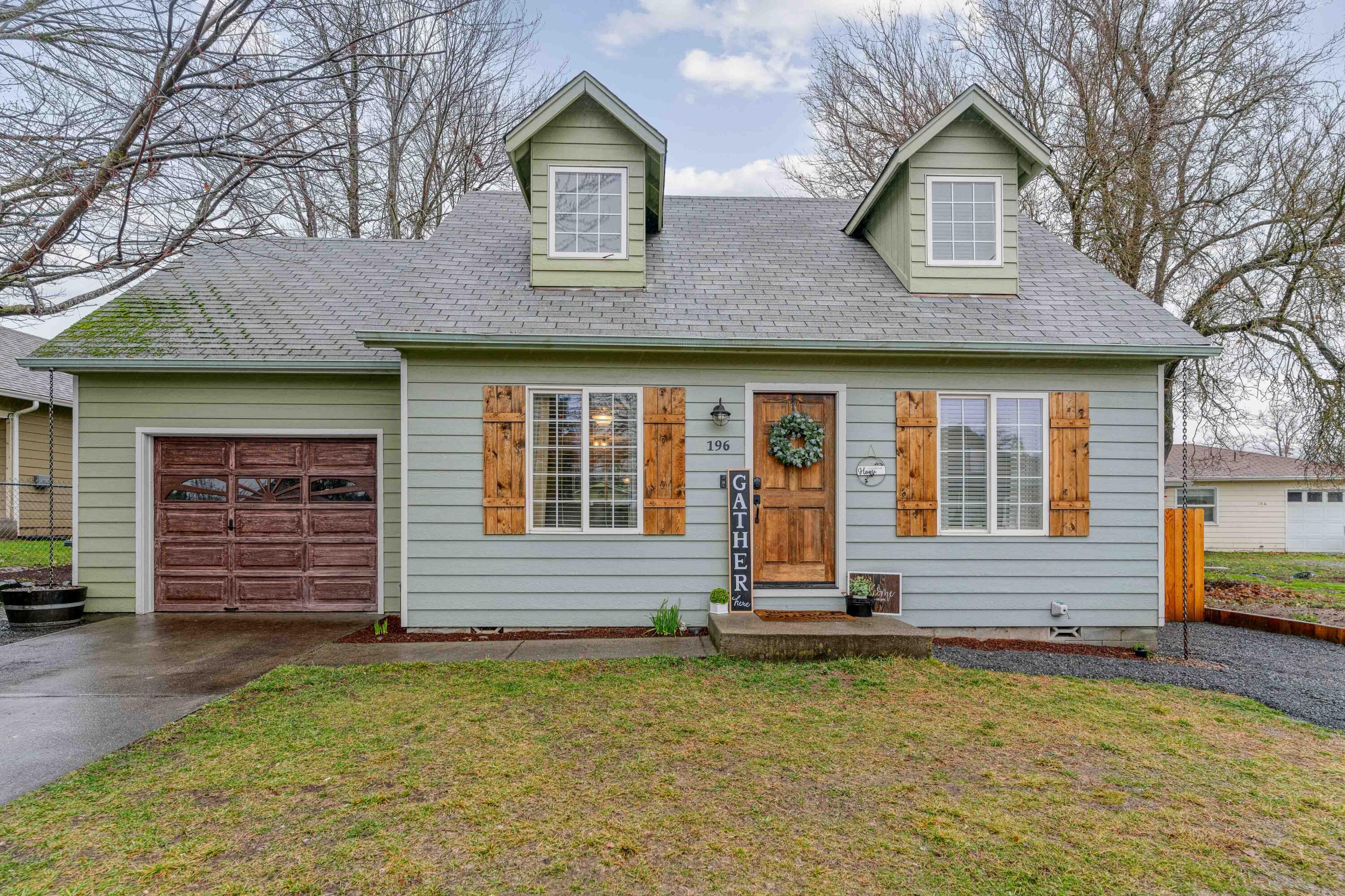 Back on market. No fault to property. Charming! Newly updated, move in ready home! This home is 1,110 sq foot 3 bdrm, 1.5 bath. With 1 bdrm on main floor and 2 bdrms upstairs including an additional bonus room. This could make a great 4 bdrm home. Centrally located near shopping and the hospital. Some of the many recent remodels/ upgrades include kitchen counters, farmhouse kitchen sink, newer laminate floors, newer carpet and appliances (stove, microwave, dishwasher and garbage disposal). Great outdoor space for entertaining, gardening and pets. All information is deemed reliable but not verified
