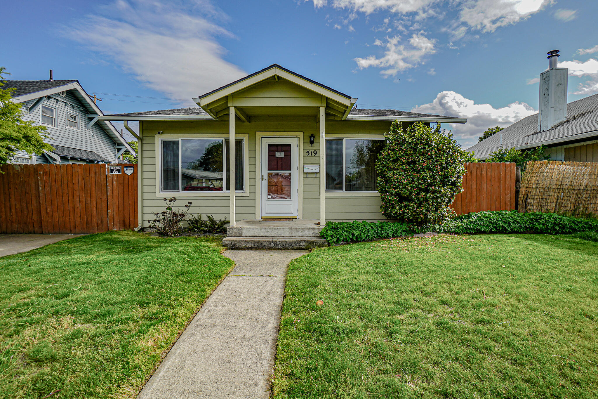 Nice home with plenty of square footage for the price!  Good starter home or rental in stable neighborhood.  Three nice sized bedrooms, 1 bath, and lots of windows for natural light.  There is a huge laundry room with storage.  Private back yard with small patio, carport and oversized 1 car garage. Lot is fenced.  Better hurry! Going... Going.... Gone!!