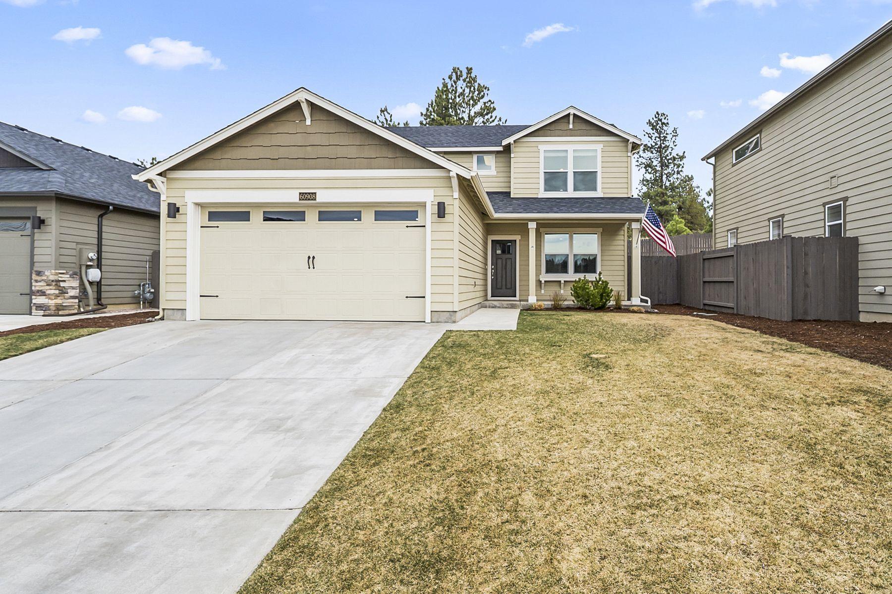 Immaculate home in the desirable Cascade Heights community. The open layout features a spacious kitchen with stainless steel appliances, quartz countertops, under cabinet lighting, center island, farm sink, and a large pantry. West facing with mountain views, this home provides an abundance of natural light. Upstairs features a spacious master with walk-in closet and master bath, upstairs laundry, and two additional bedrooms. The oversized garage includes storage systems for your Bend toys. Enjoy backyard privacy with a beautifully fenced-in outdoor living space. Bordering dedicated open space to the east, this home won't last long! Back on market due to buyer circumstances changing, no fault of the home or seller.