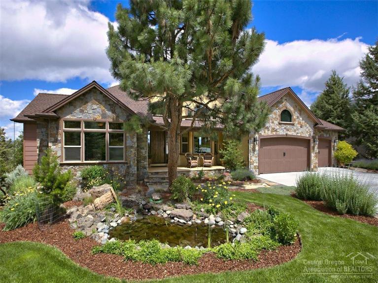 Custom home in River Park Estates offers stunning views of The Deschutes River, Mt. Jefferson, Mt. Hood, Smith Rocks & Powell Buttes. Attention to detail throughout features a vaulted great room with arched beams, gourmet kitchen with custom alder cabinets & built-ins, slab granite countertops, a cozy breakfast nook and much more. Luxurious master suite with gas fireplace, coffered ceiling & access to deck. Spacious master bath offers travertine counters & floors, jetted tub and walk-in shower. A must see!