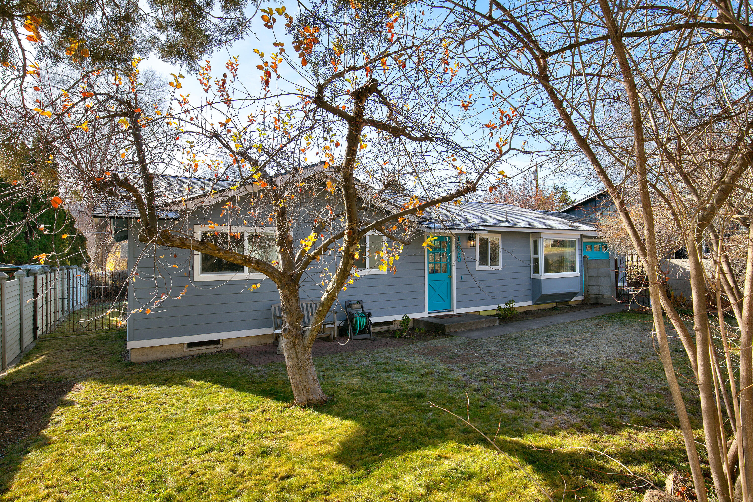 Great starter home or investor opportunity! Newly painted interior and exterior, 3 bedrooms, 2 bath, single level home with original oak floors and gas fire place. Large landscaped lot with mature apple trees, rose bushes and trumpet vines.  Located in the Orchard District, close to Hollinshead park.  Minutes from schools, parks and restaurants.